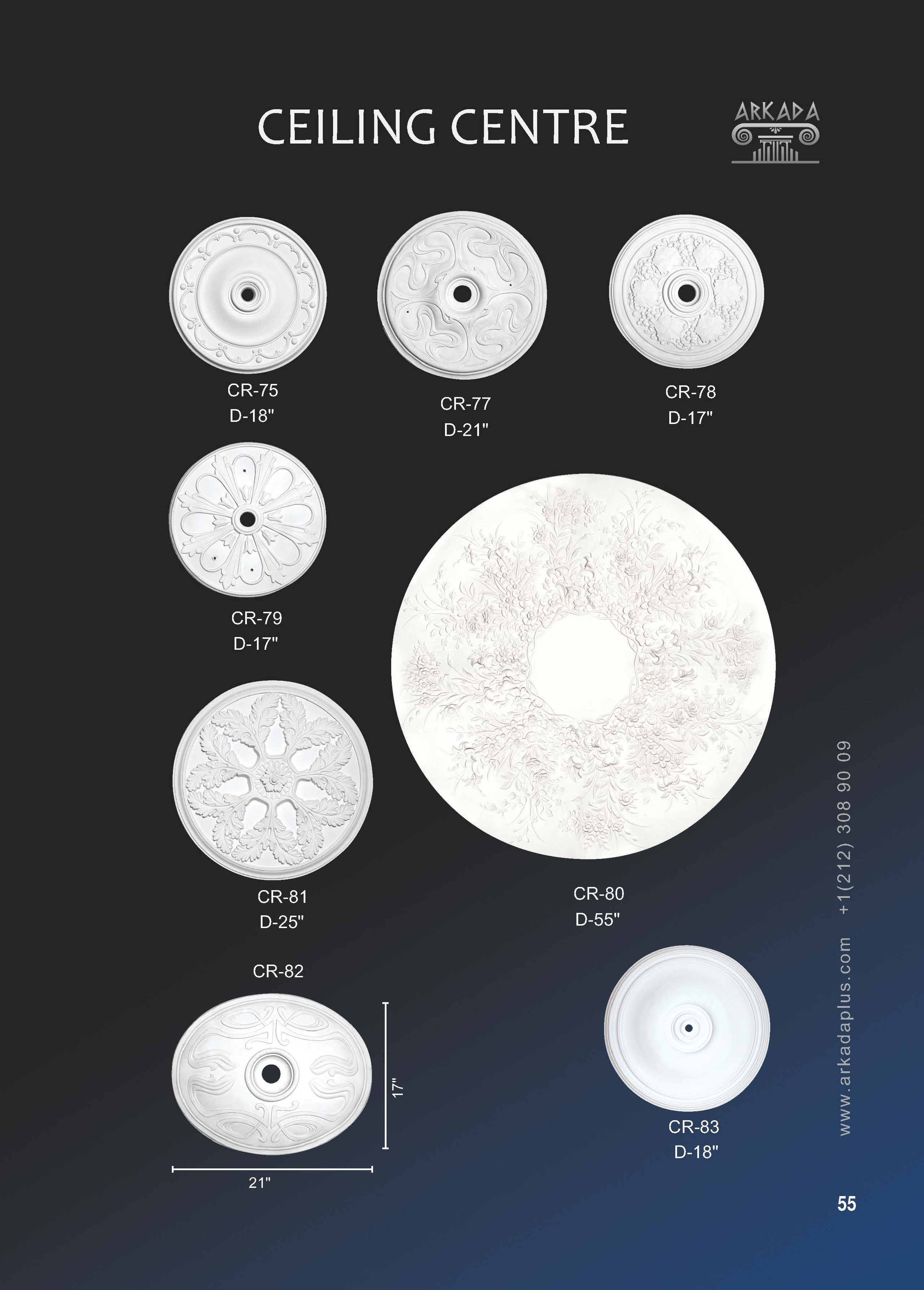 Catalog pages. Plaster molding