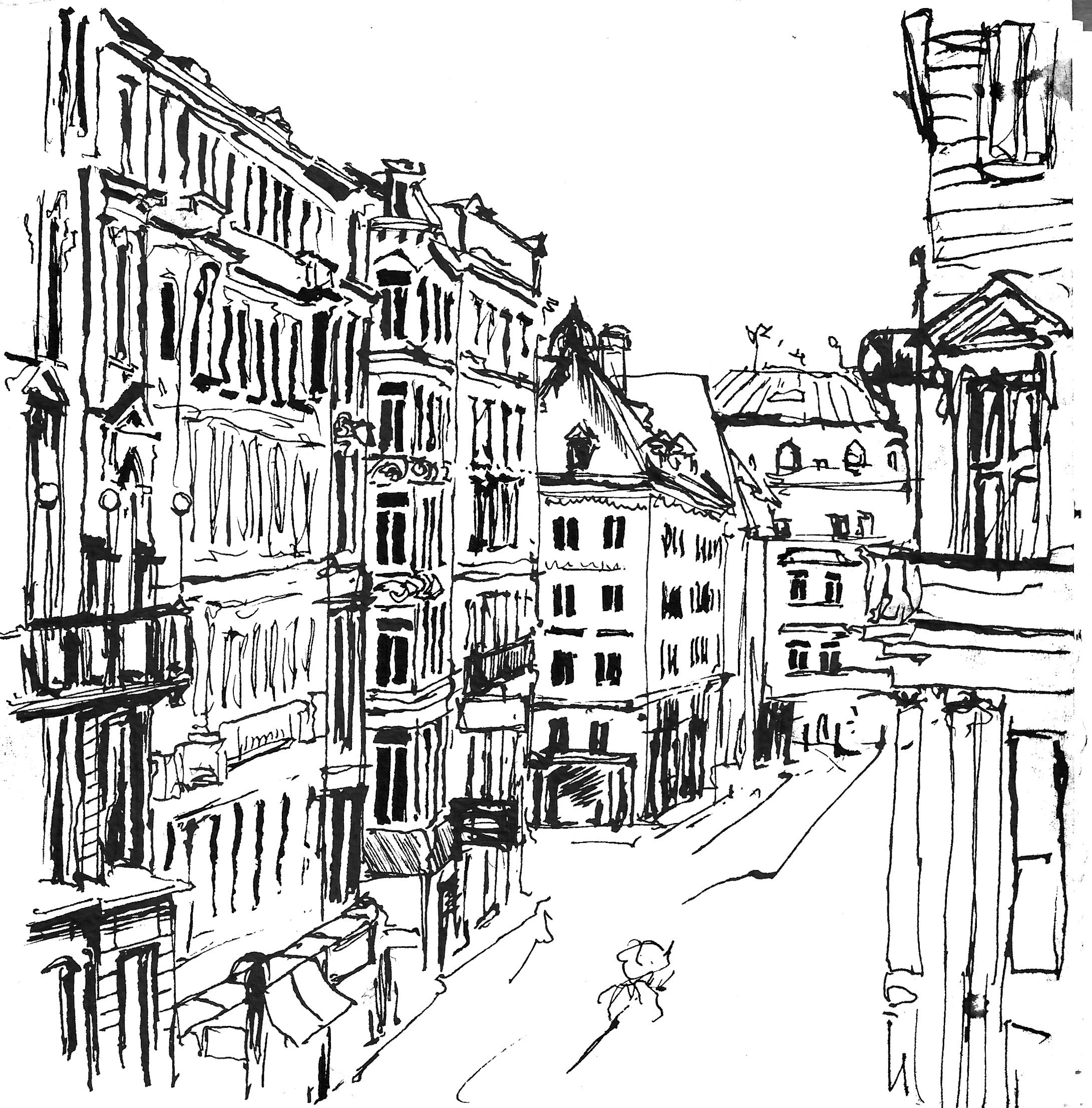 Urban views. Angelina Sorokopud. Artist in Strasbourg