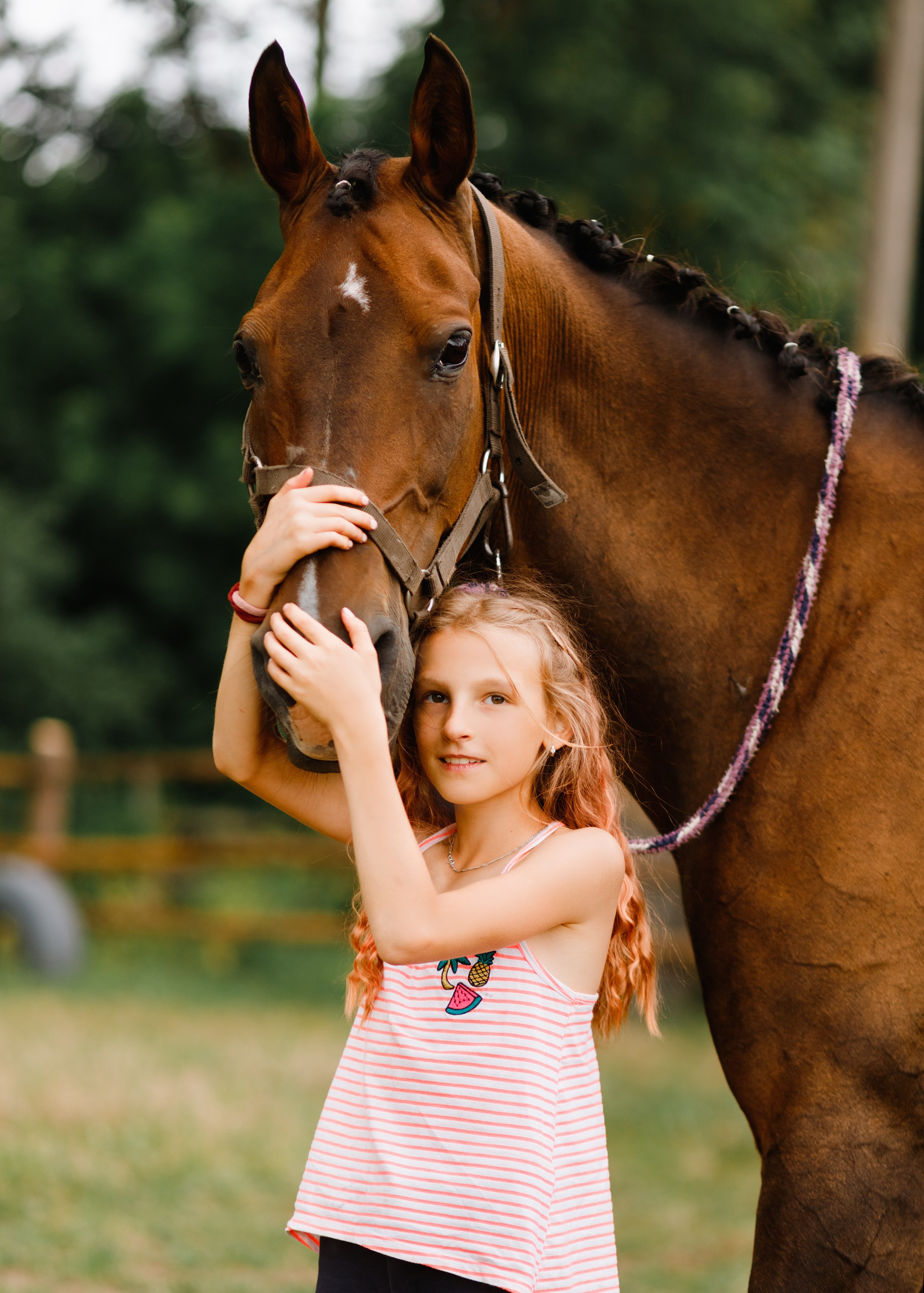 Girls & horses, summer. Kaja | fotograf psów we Wrocławiu