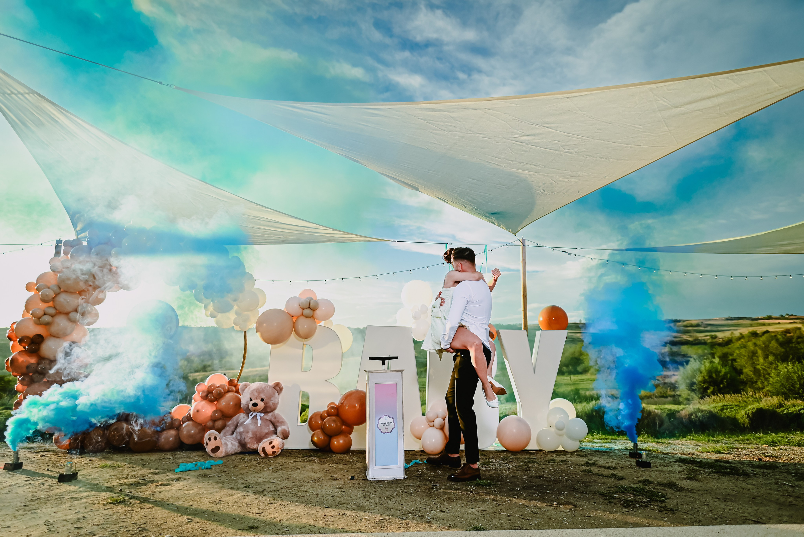 Gender reveal Alina & stefan. Giani Maftei