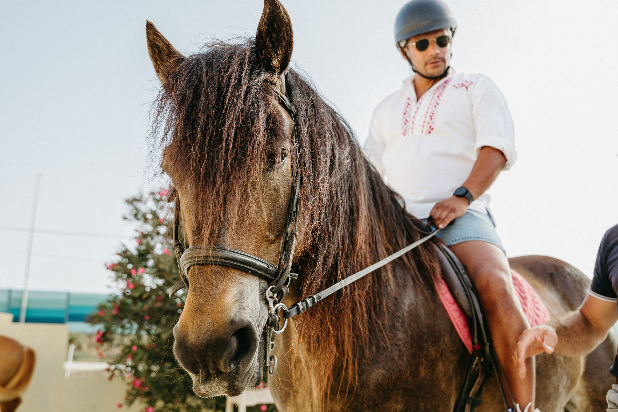 Marlene & Tiago com filhos. Passeios a Cavalo na Praia Peniche | Eco Salgados Agroturismo