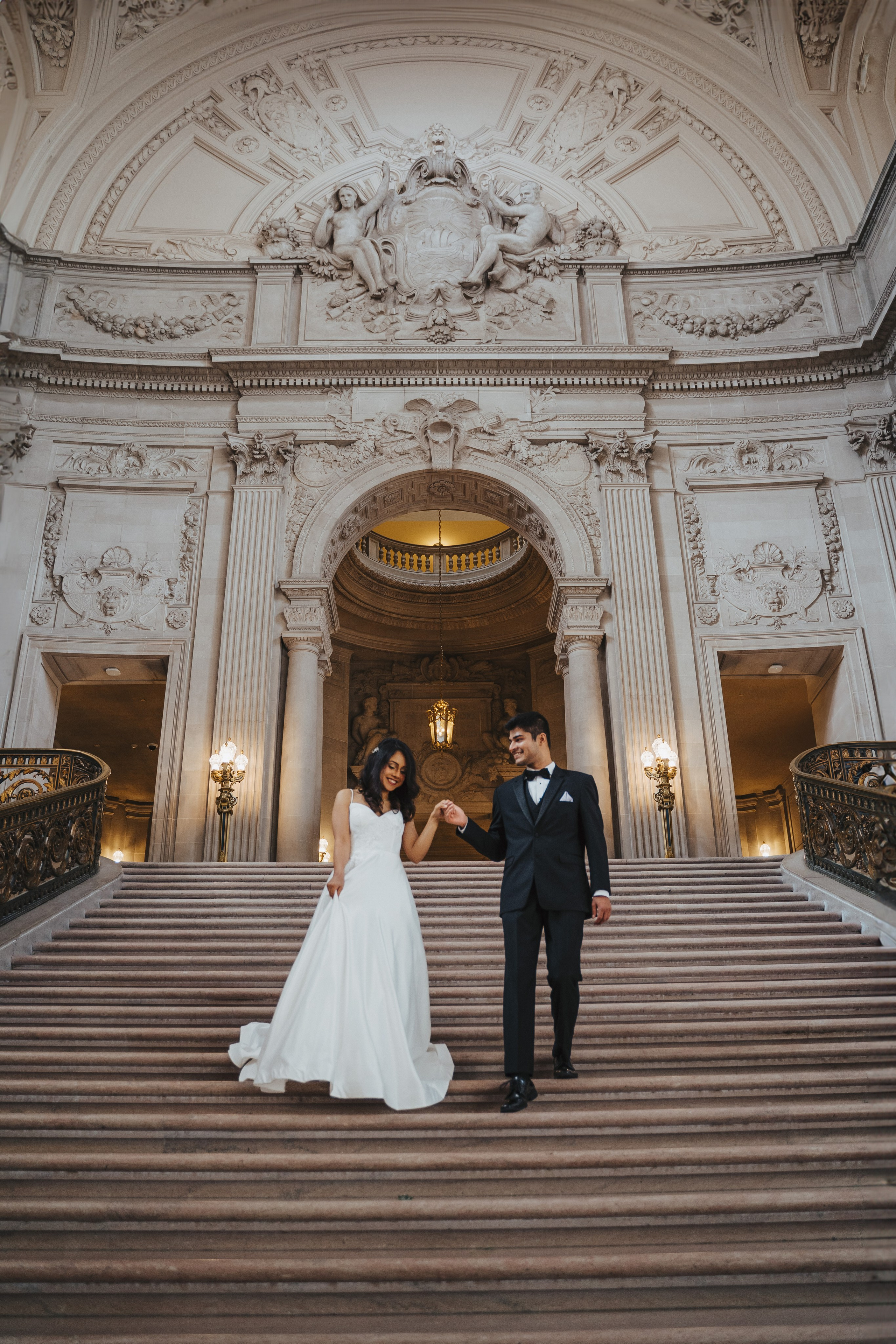 Sity Hall. Wedding family photographer and videographer California San Francisco Bay Area