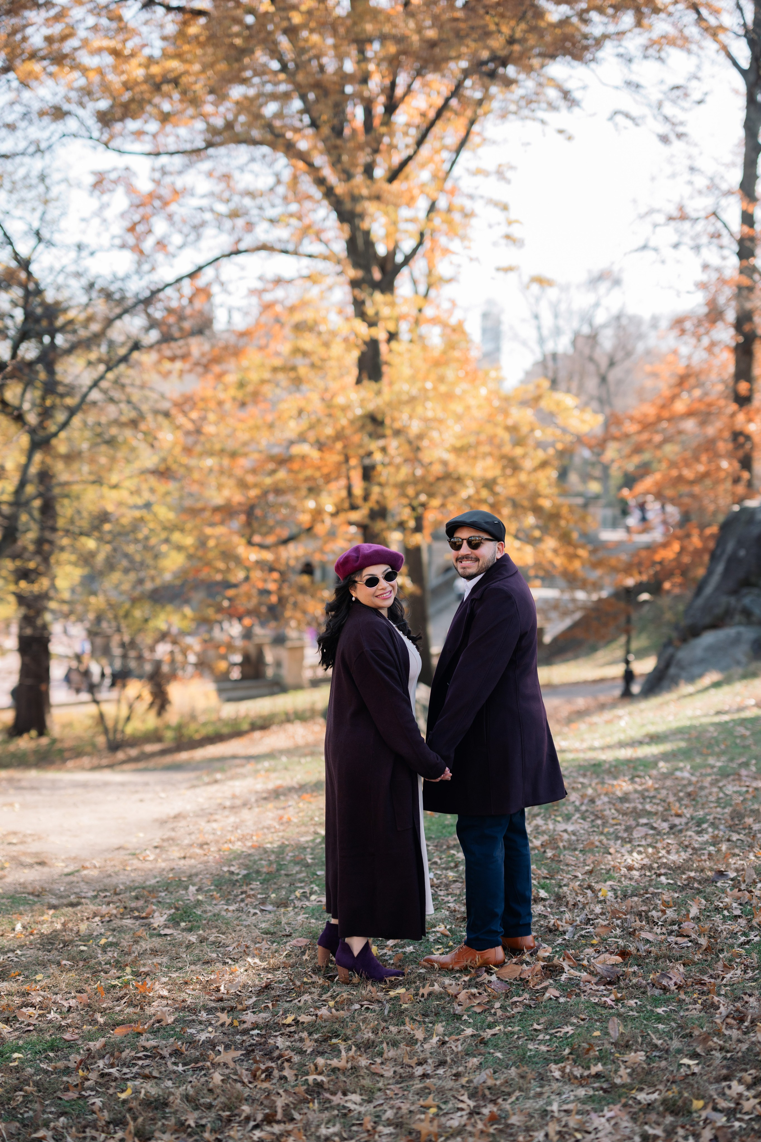 Marina and Mina | Central Park Engagement Session