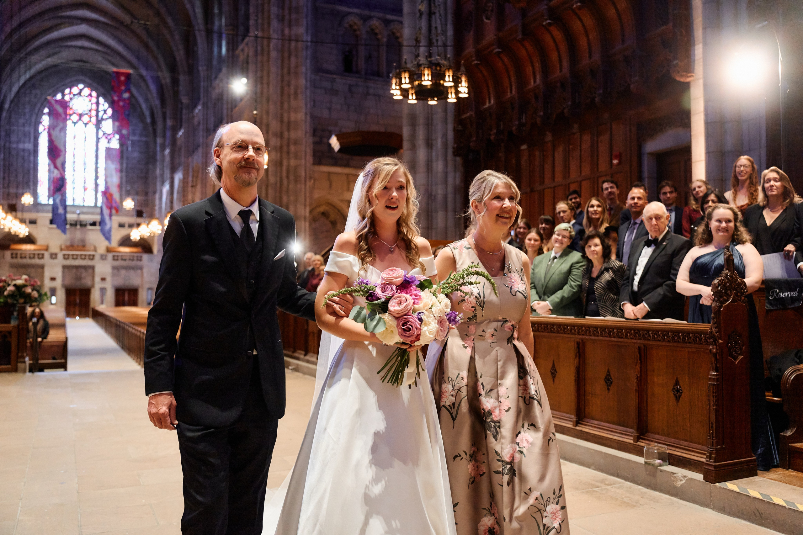 Elegant Wedding Ceremony at a Historic New York Cathedral | Timankov Photography. Professional Wedding and event photographer USA New York