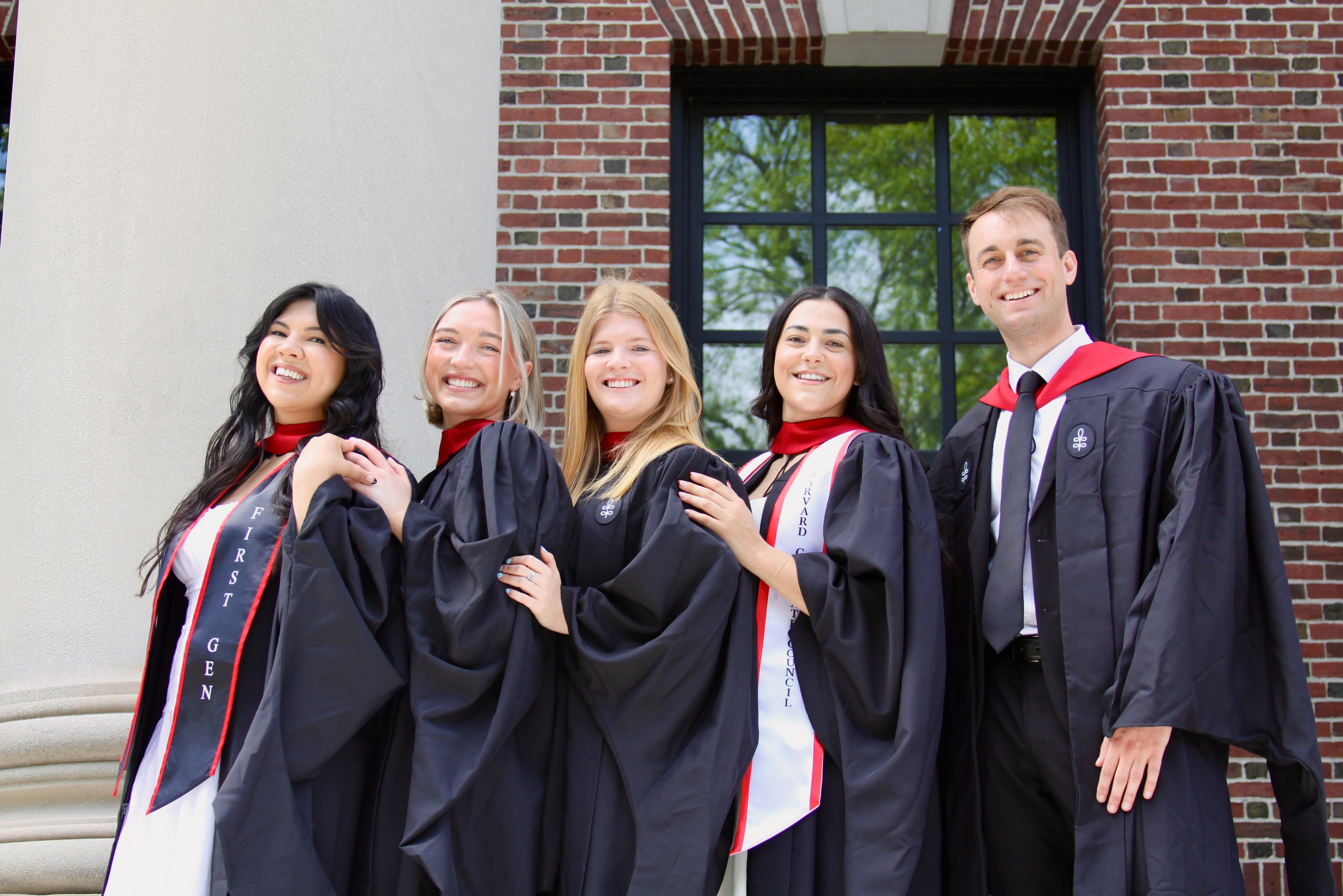 Masters graduation with Talia (group shoot). Kelly Sang, graduation and portrait photographer in Boston