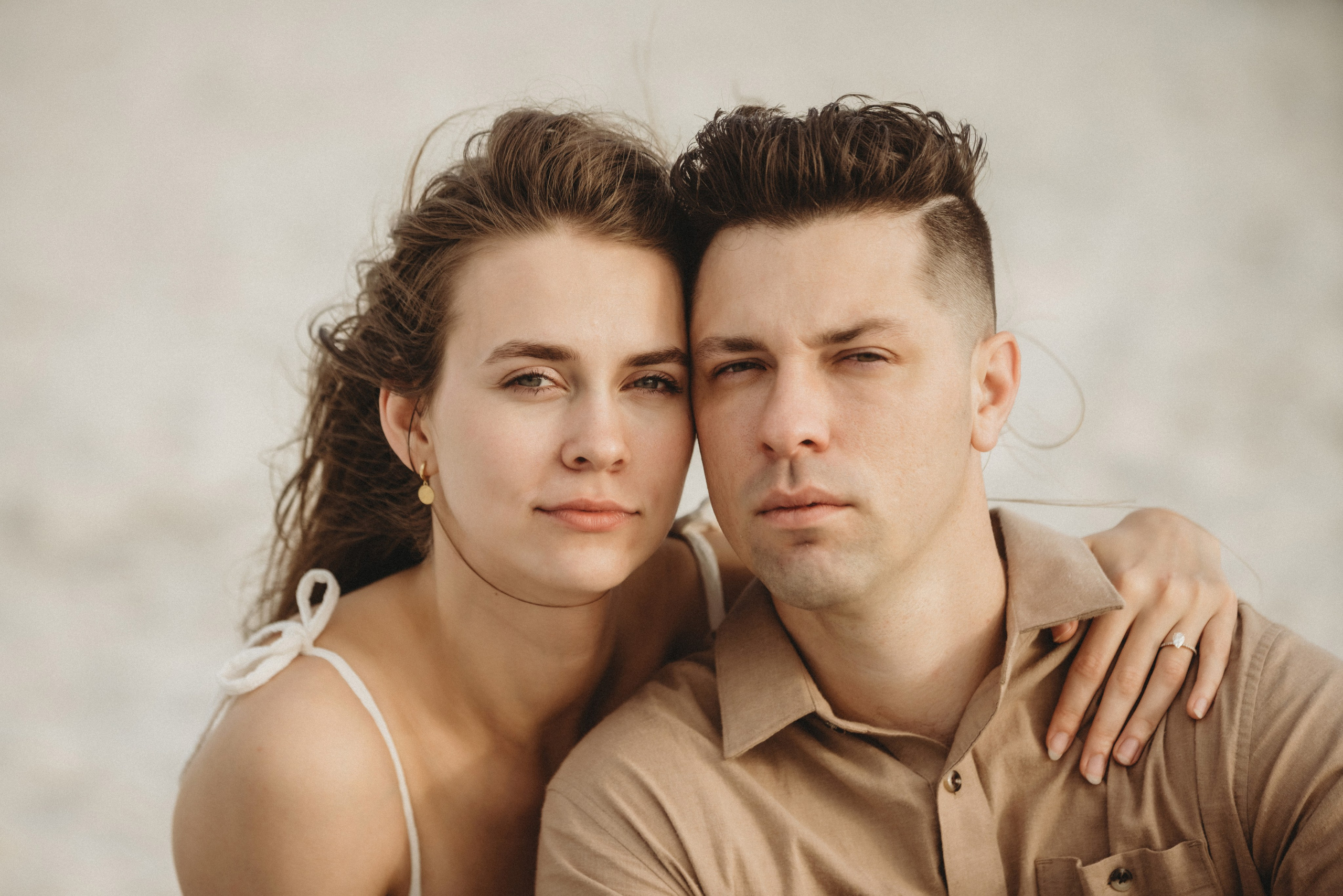 engagement photoshoot on the Lido Beach Florida
