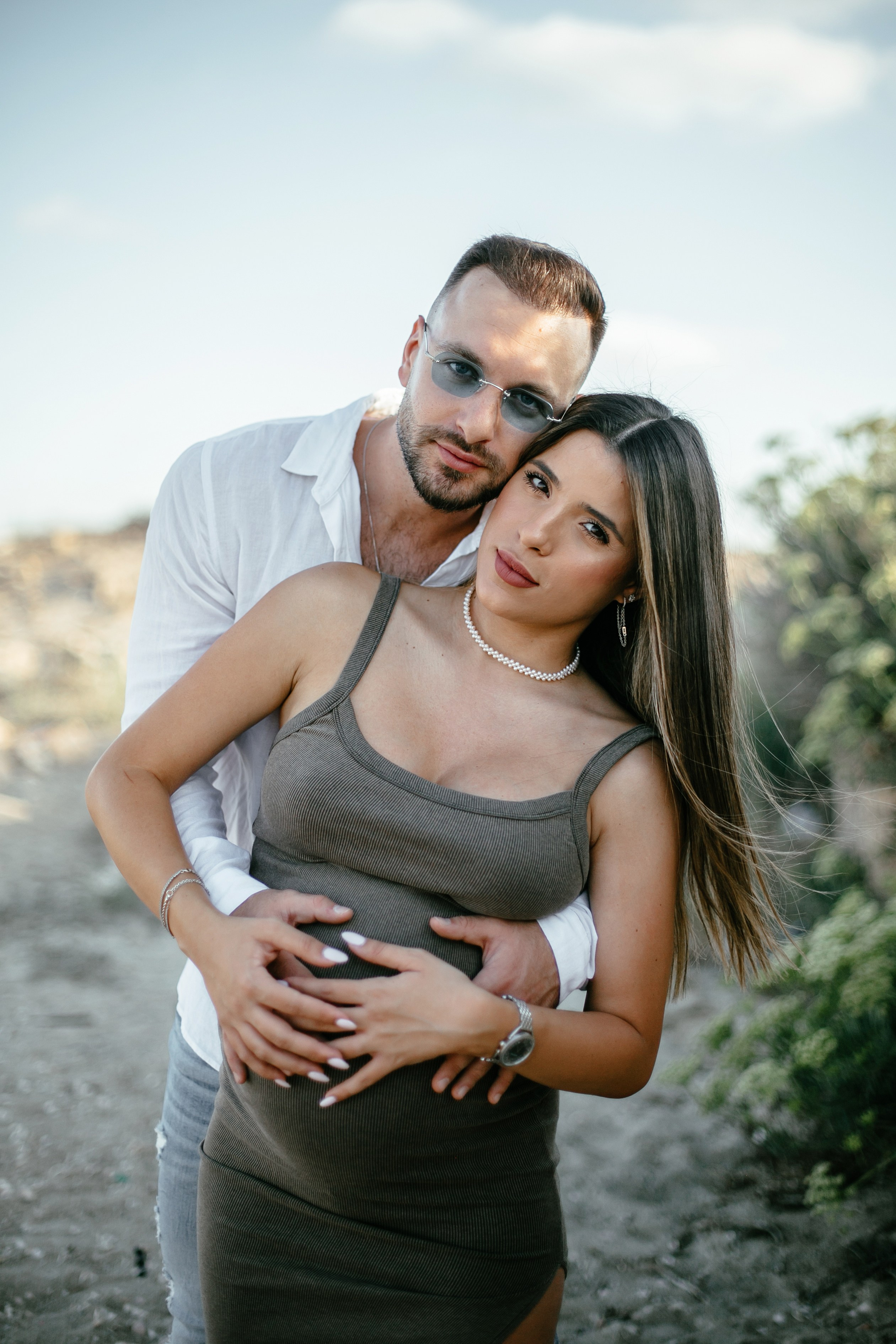 Yael & Gal Nahsholim beach. Family photographer in Israel