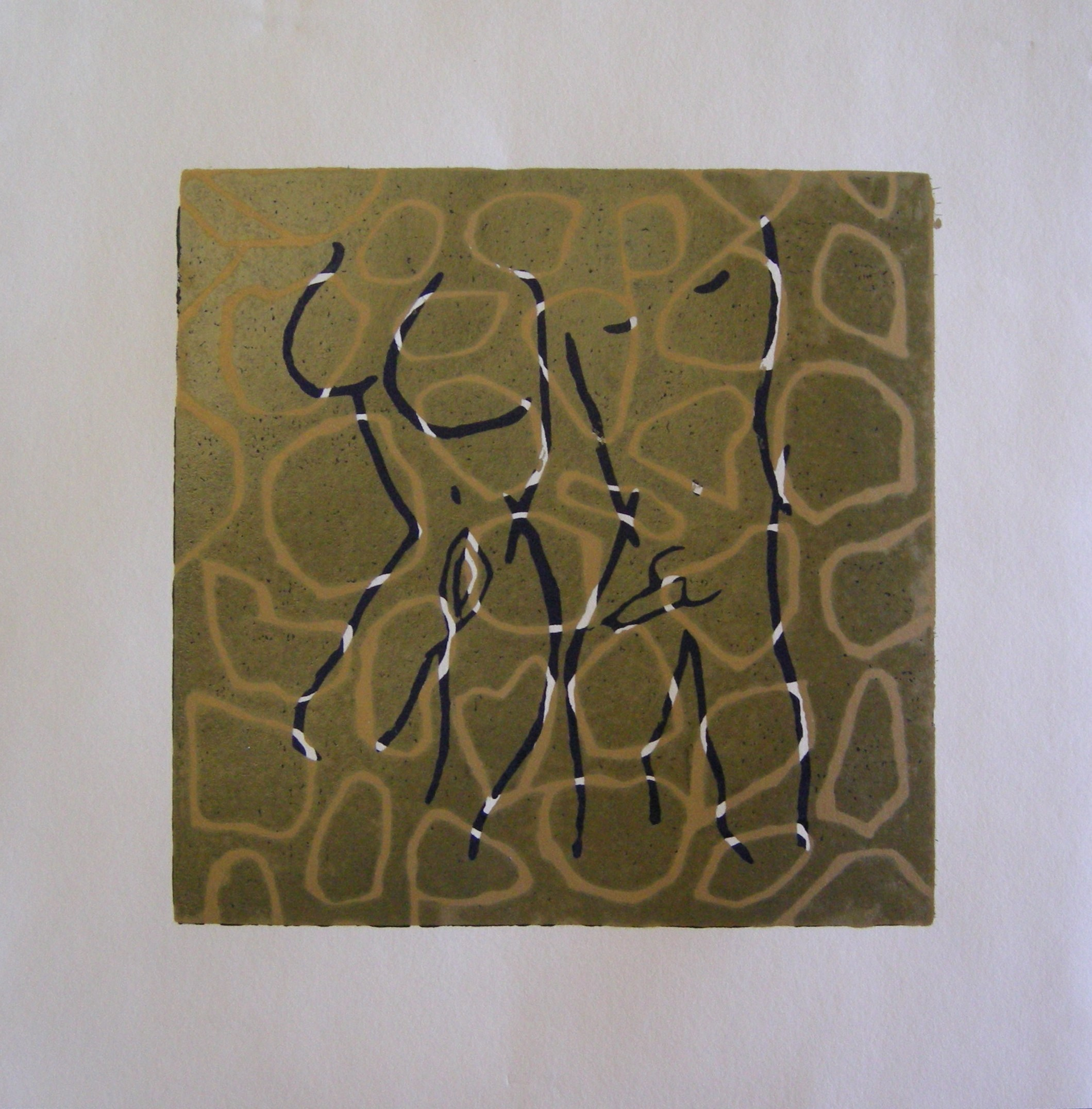 Akt 2025 - 20x20 auf Papier 30x30