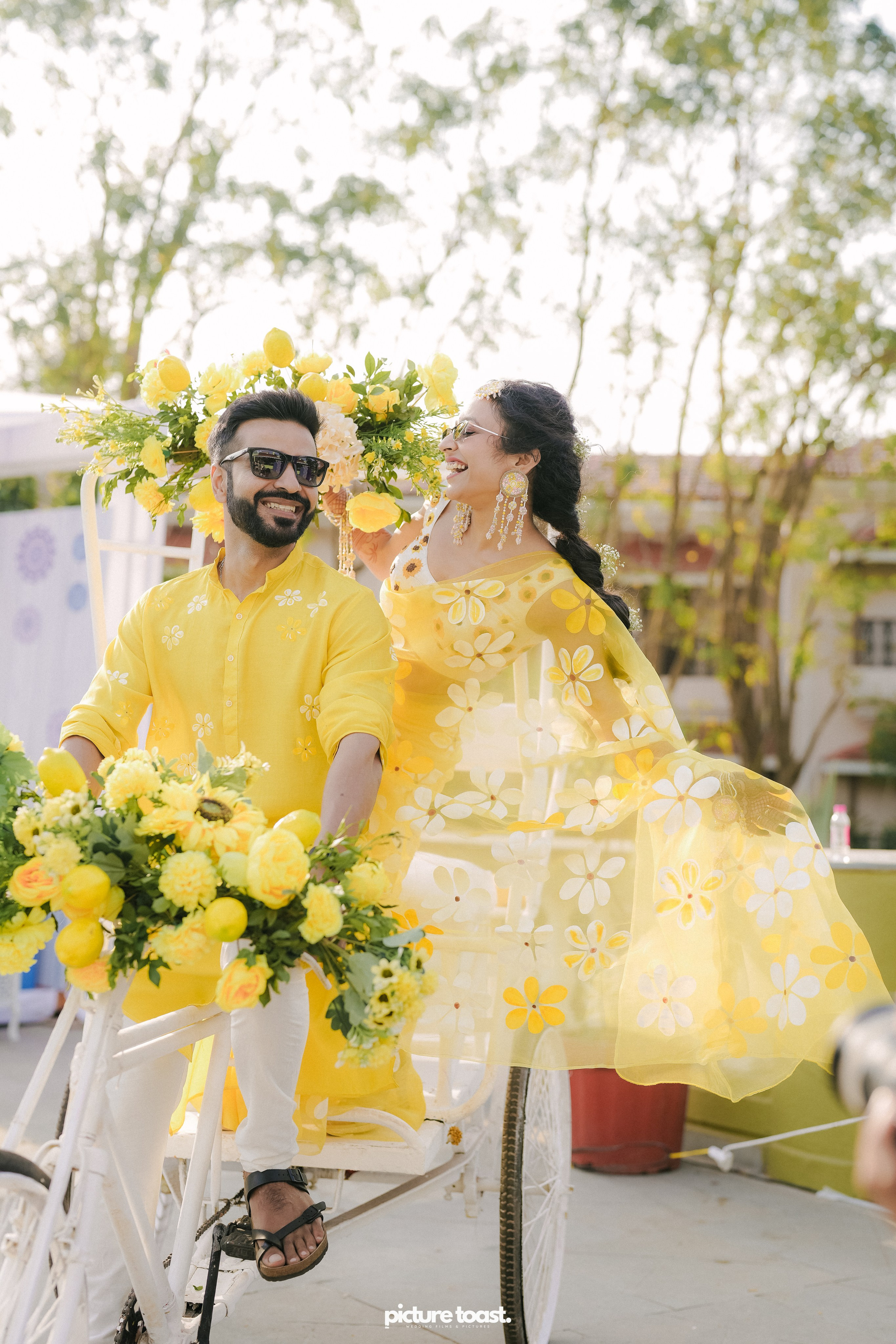 Haldi Hues Ft. Baebie & Goyal. Fine art Wedding Photographers in India & Canada