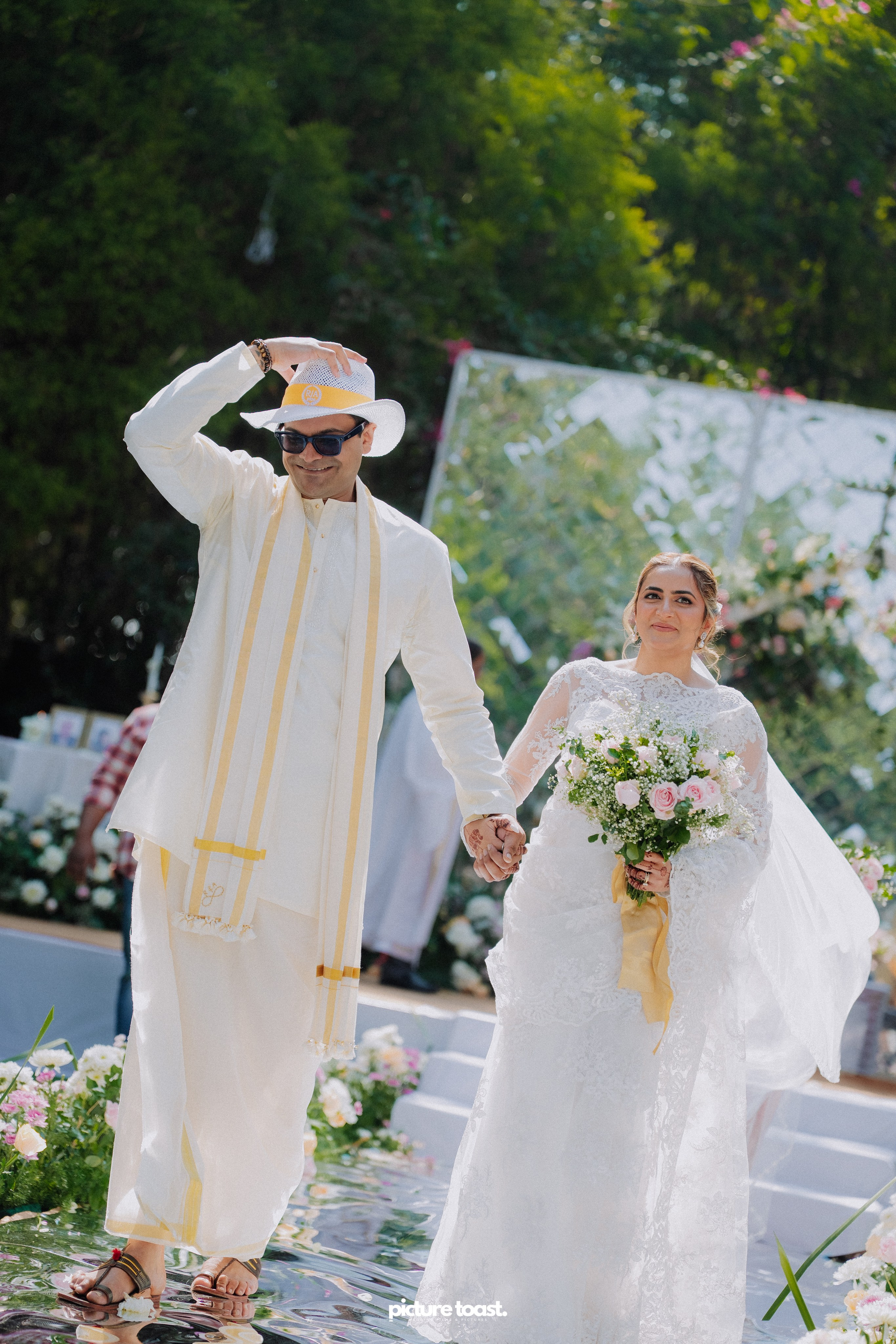 Blessing of Rajiv & Aashna. Fine art Wedding Photographers in India & Canada