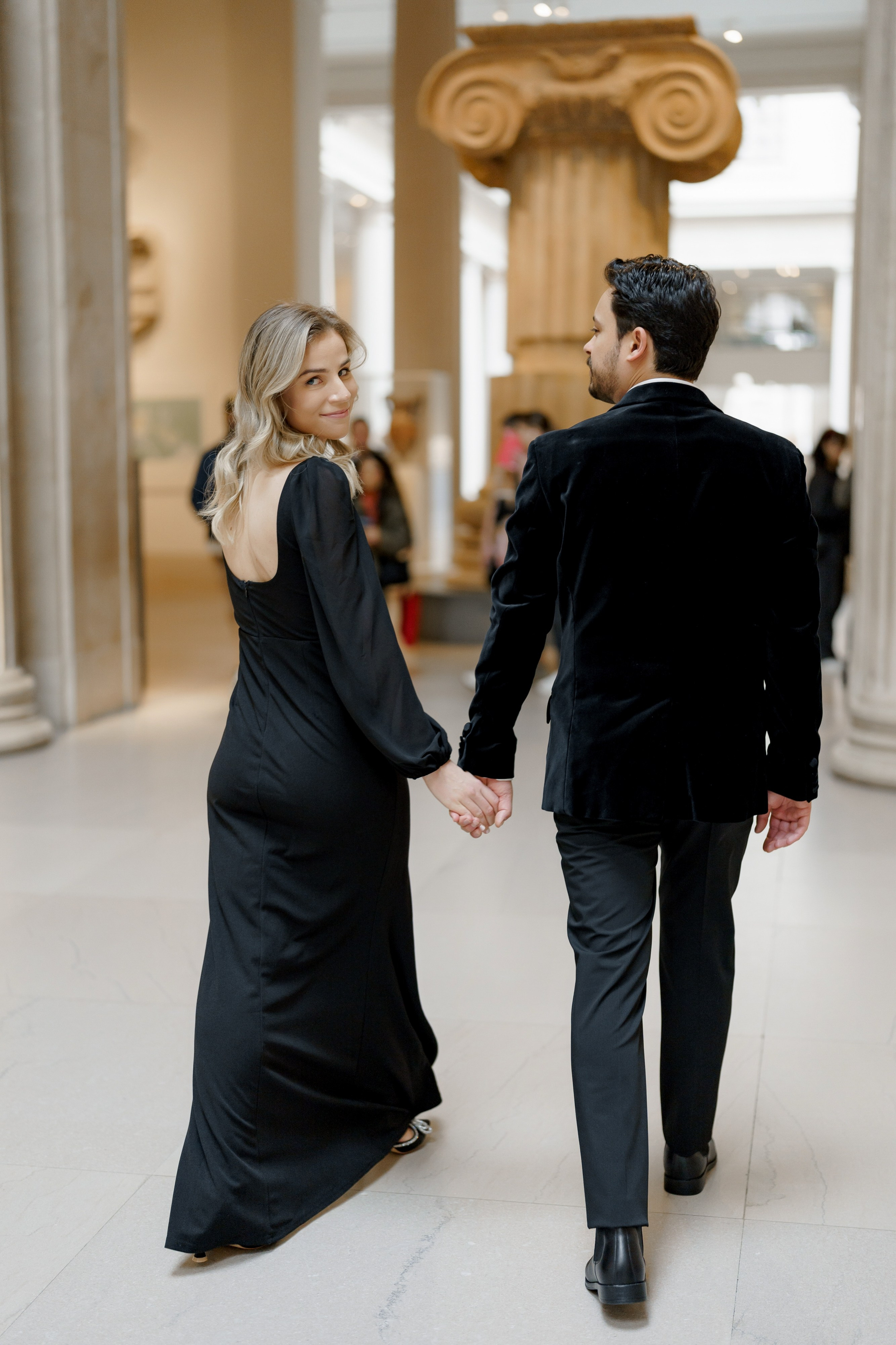 Caroline and Brendan’s Museum MET and Library Engagement Shoot. Wedding photographer and videographer New York | New Jersey
