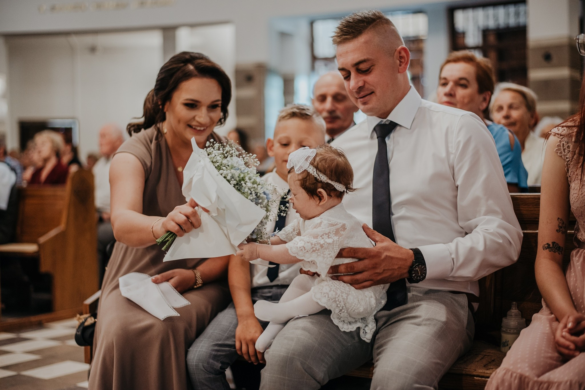 Chrzest Święty Klary. Dominika Strachacka Fotografia | Fotograf ślubny i rodzinny Opole Lubelskie Lublin