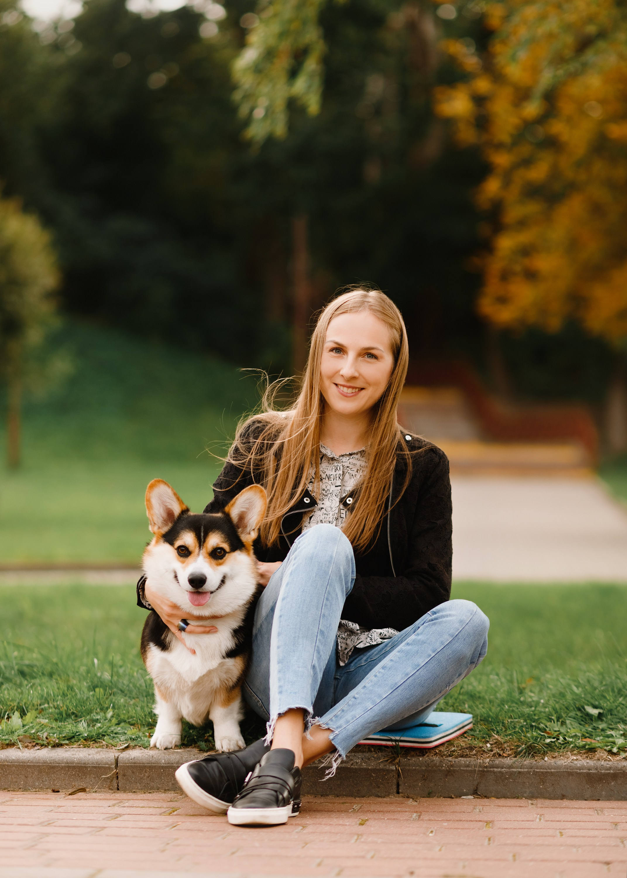 Summer photo day for dog handler. Kaja | fotograf we Wrocławiu | ludzie i psy