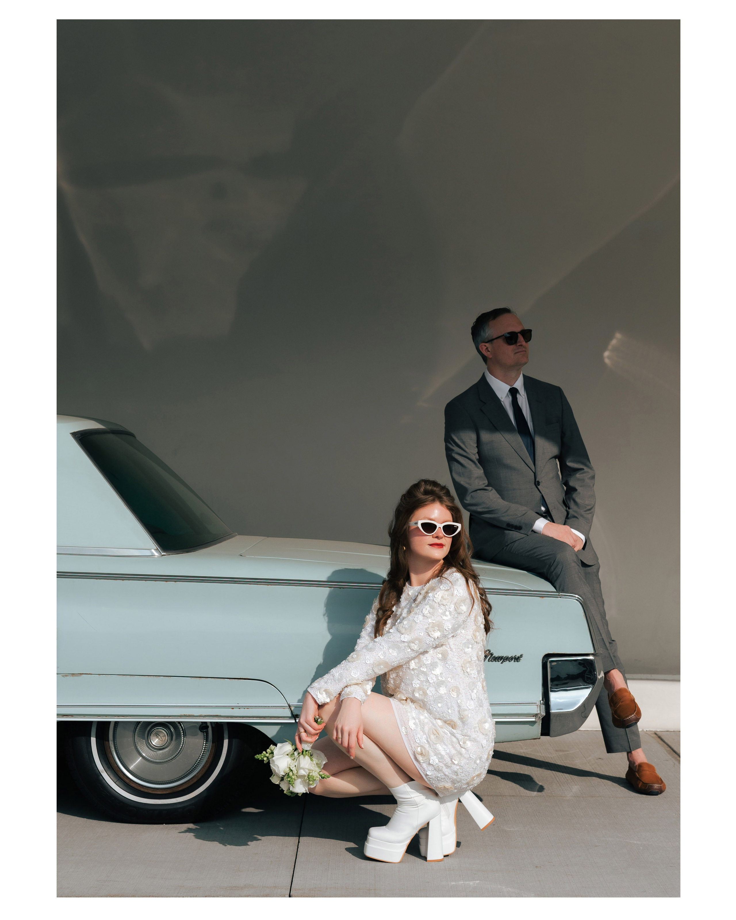 Shannon and Nik at TWA Hotel | NYC Couple Photography