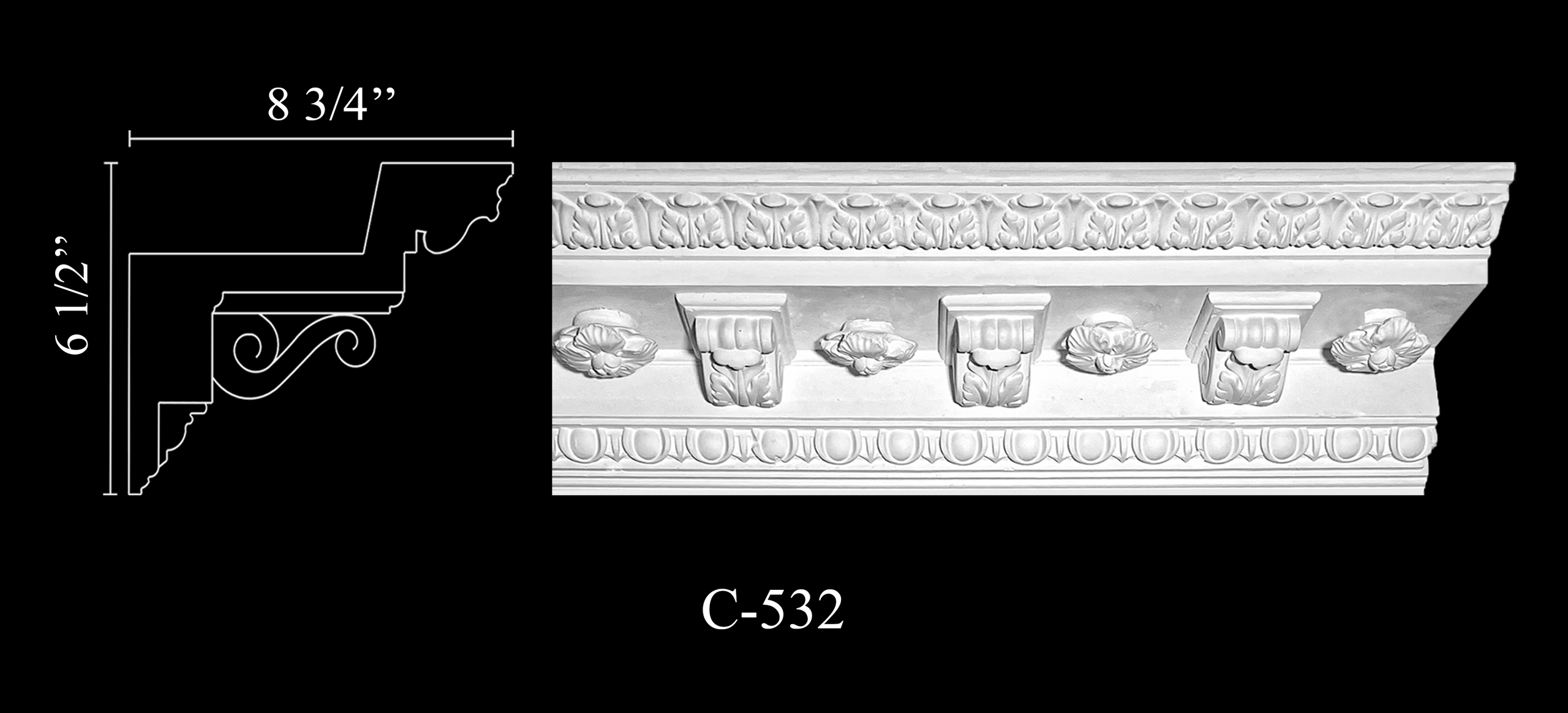 Crown Molding. Plaster molding