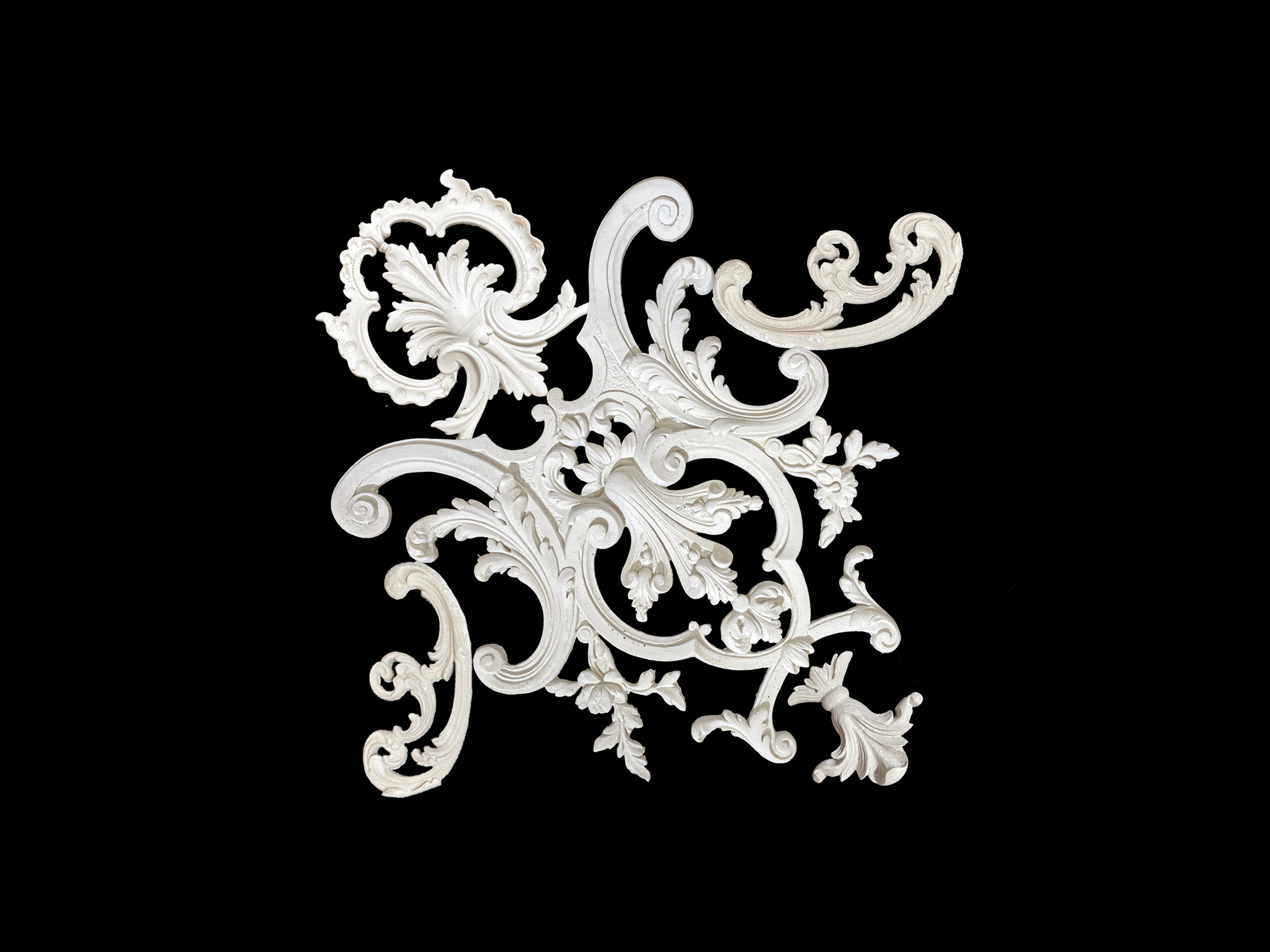 Corners. Plaster molding