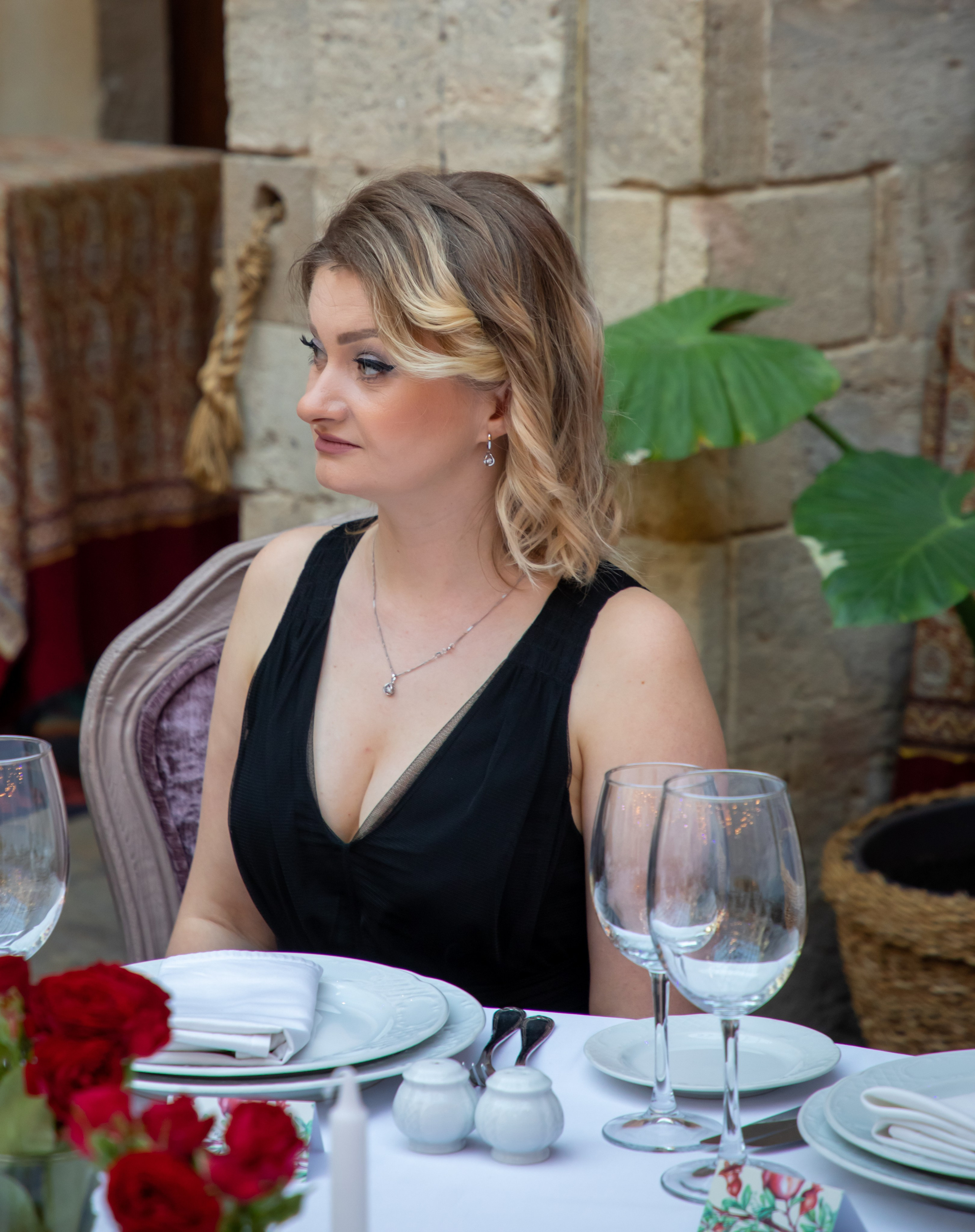Gala-Dinner with the French Countess, the main etiquette expert Marie de Tilly. Baku Photographer