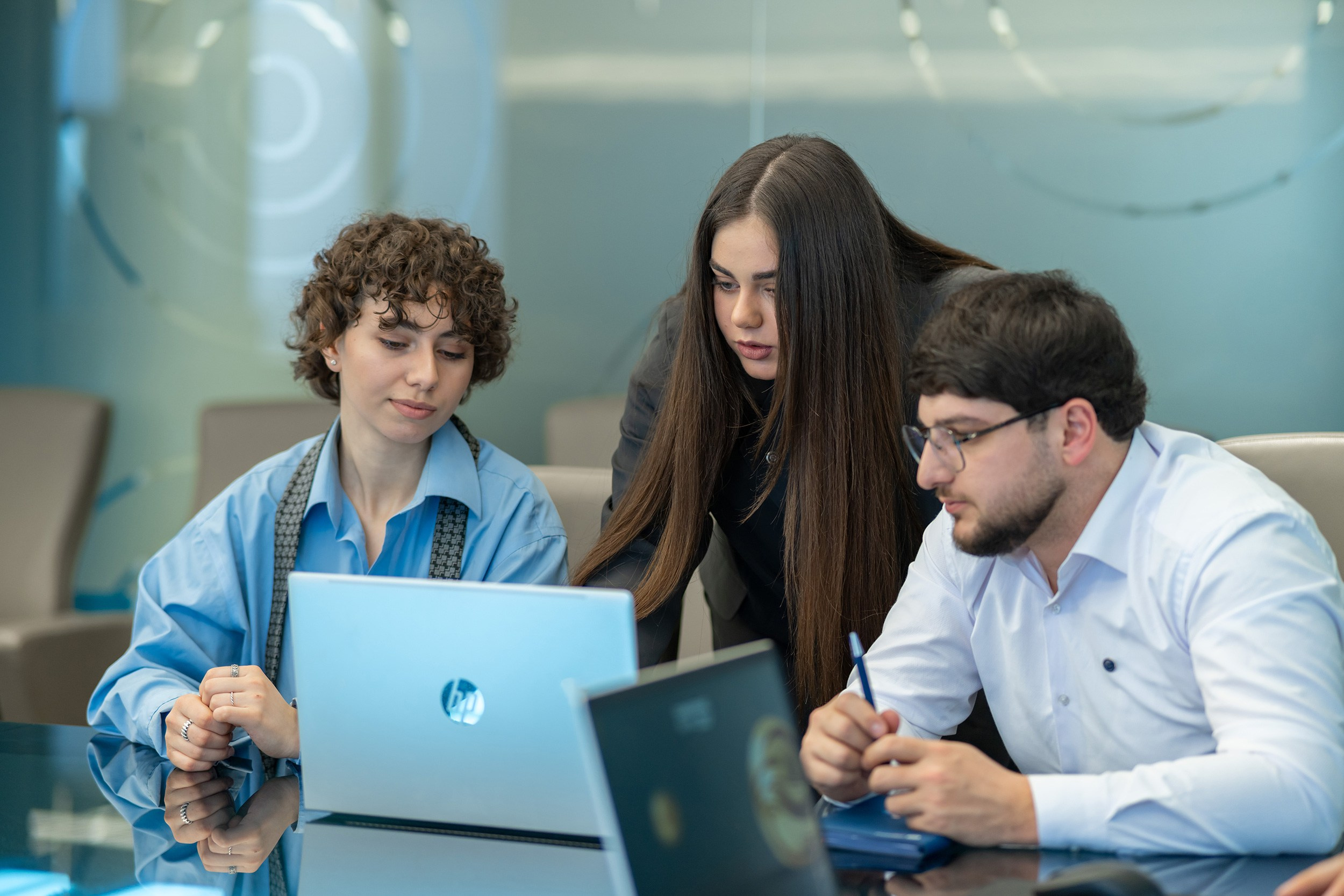 Corporate office team meeting photography in Yerevan