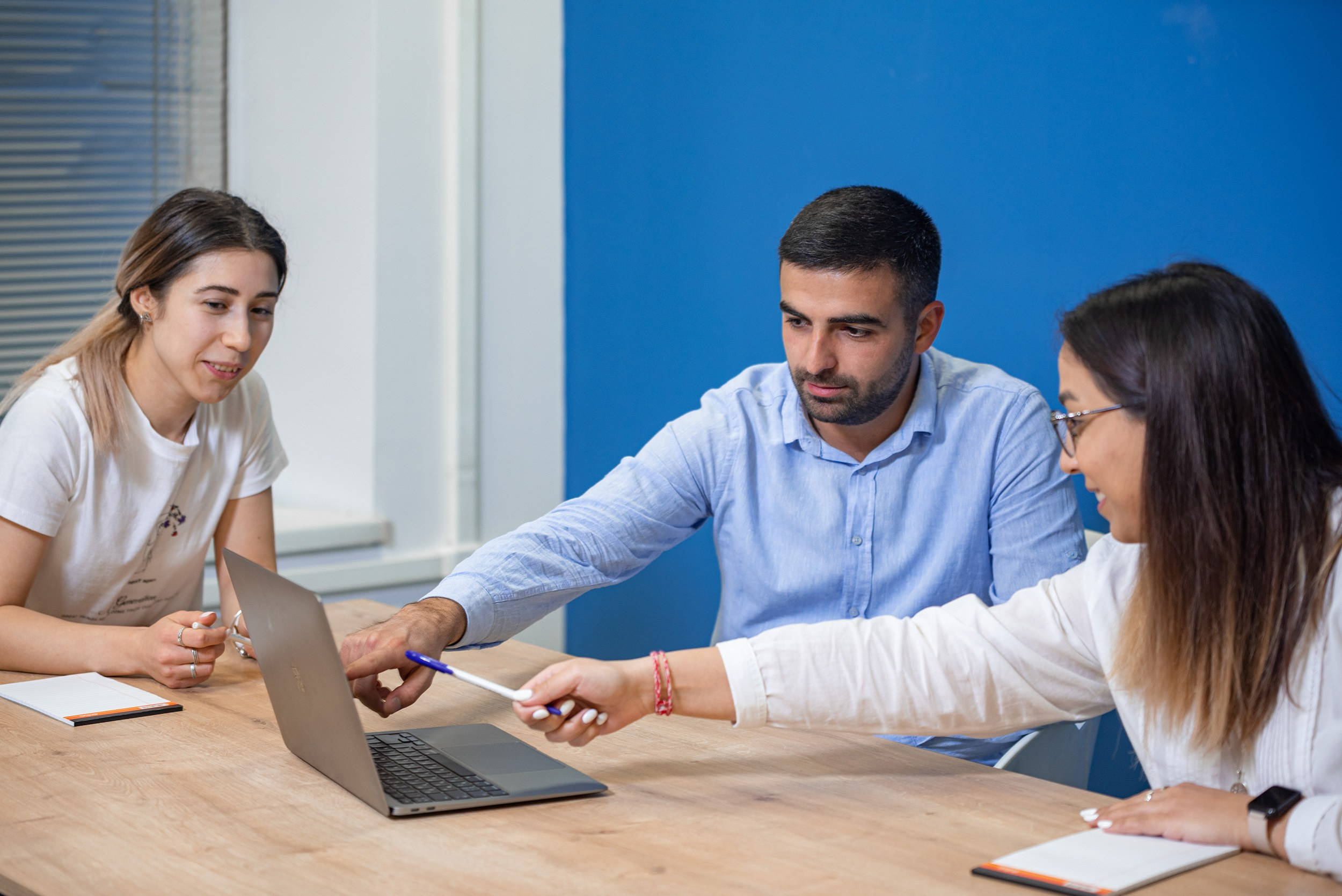 Corporate office team meeting photography in Yerevan