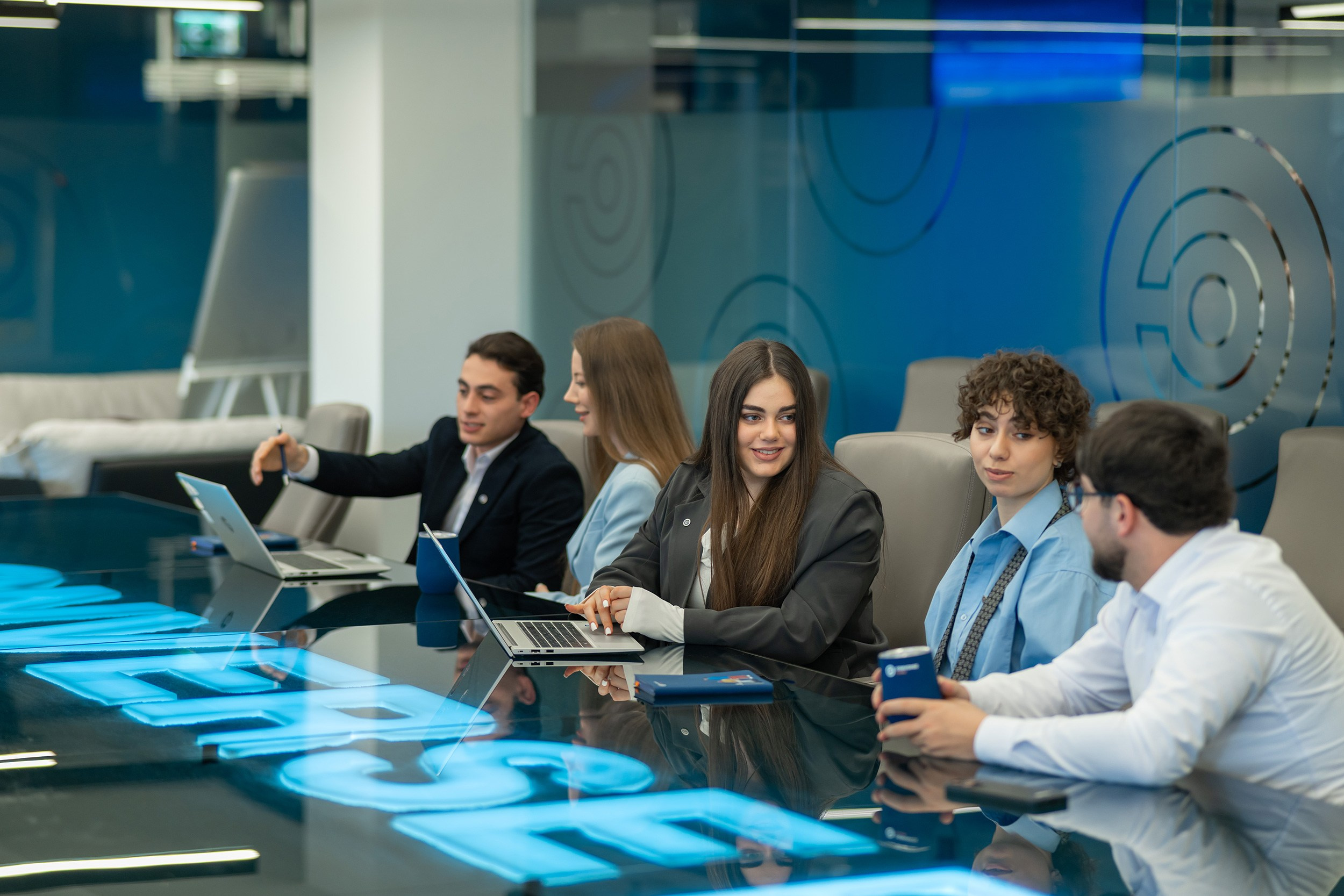 Corporate office team meeting photography in Yerevan