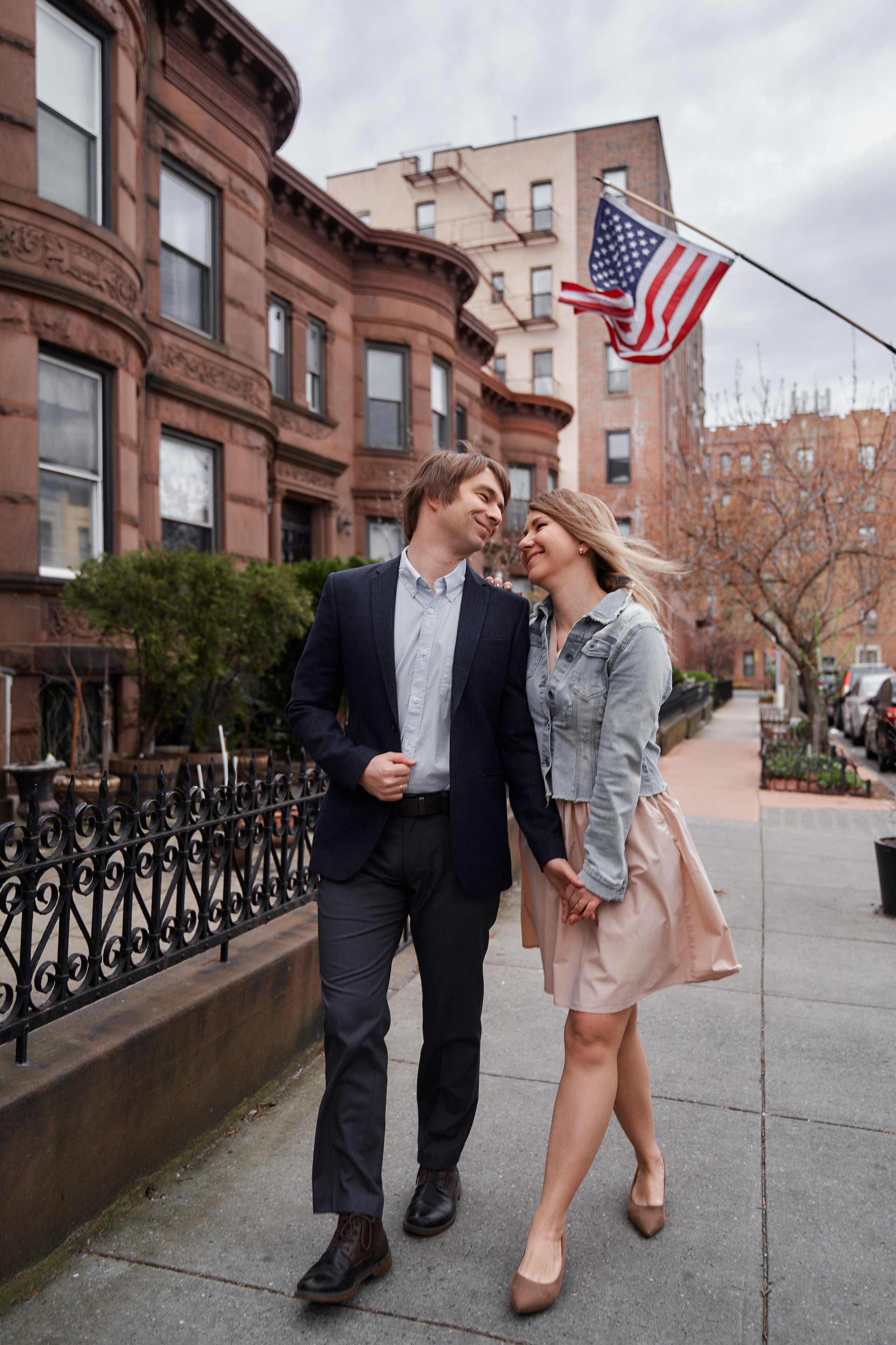 Engagement photo shoot NYC. Professional Wedding and event photographer USA New York