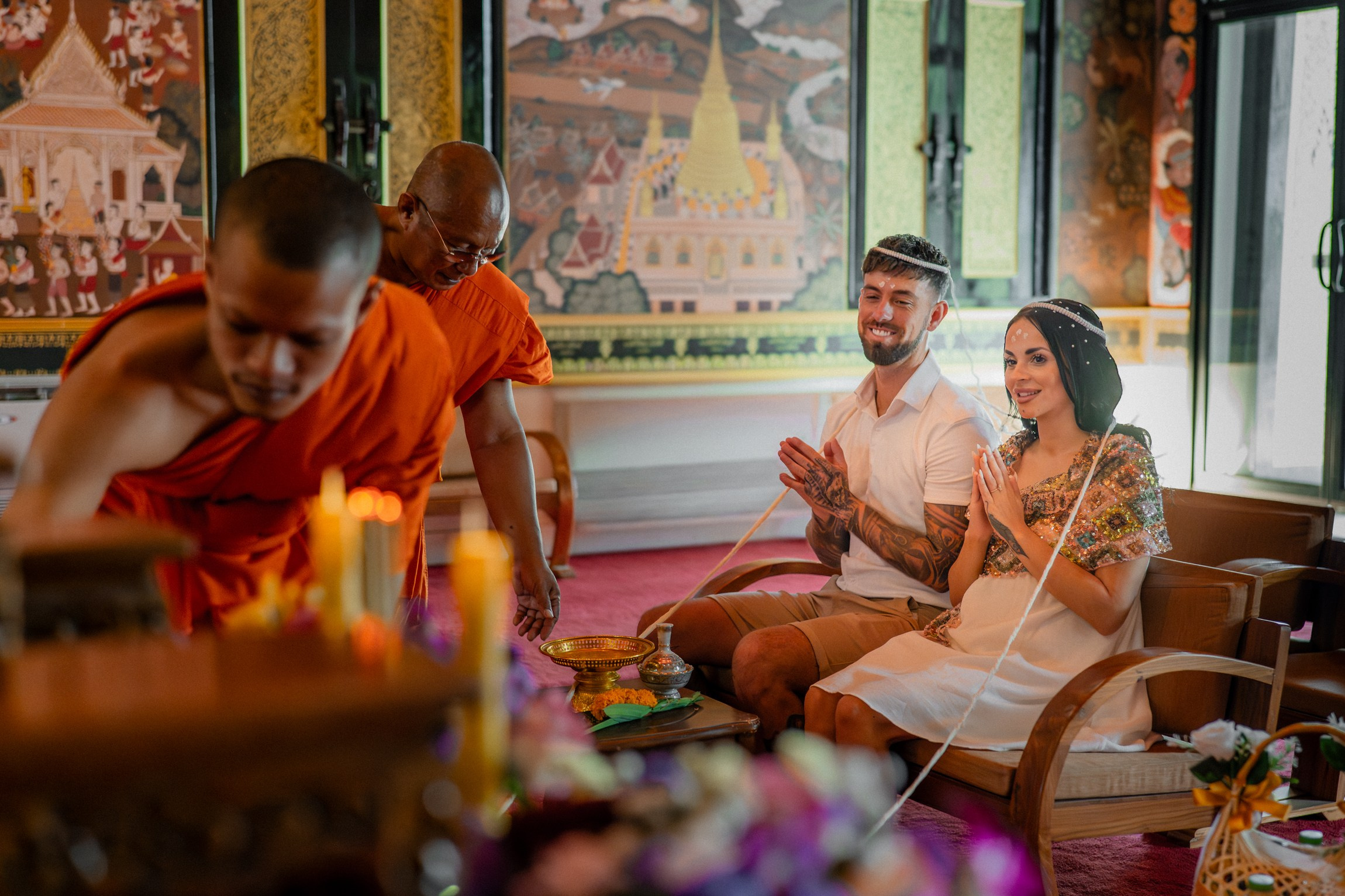Just for 2. Buddhist blessing wedding Ceremony on Koh Samui, Thailand