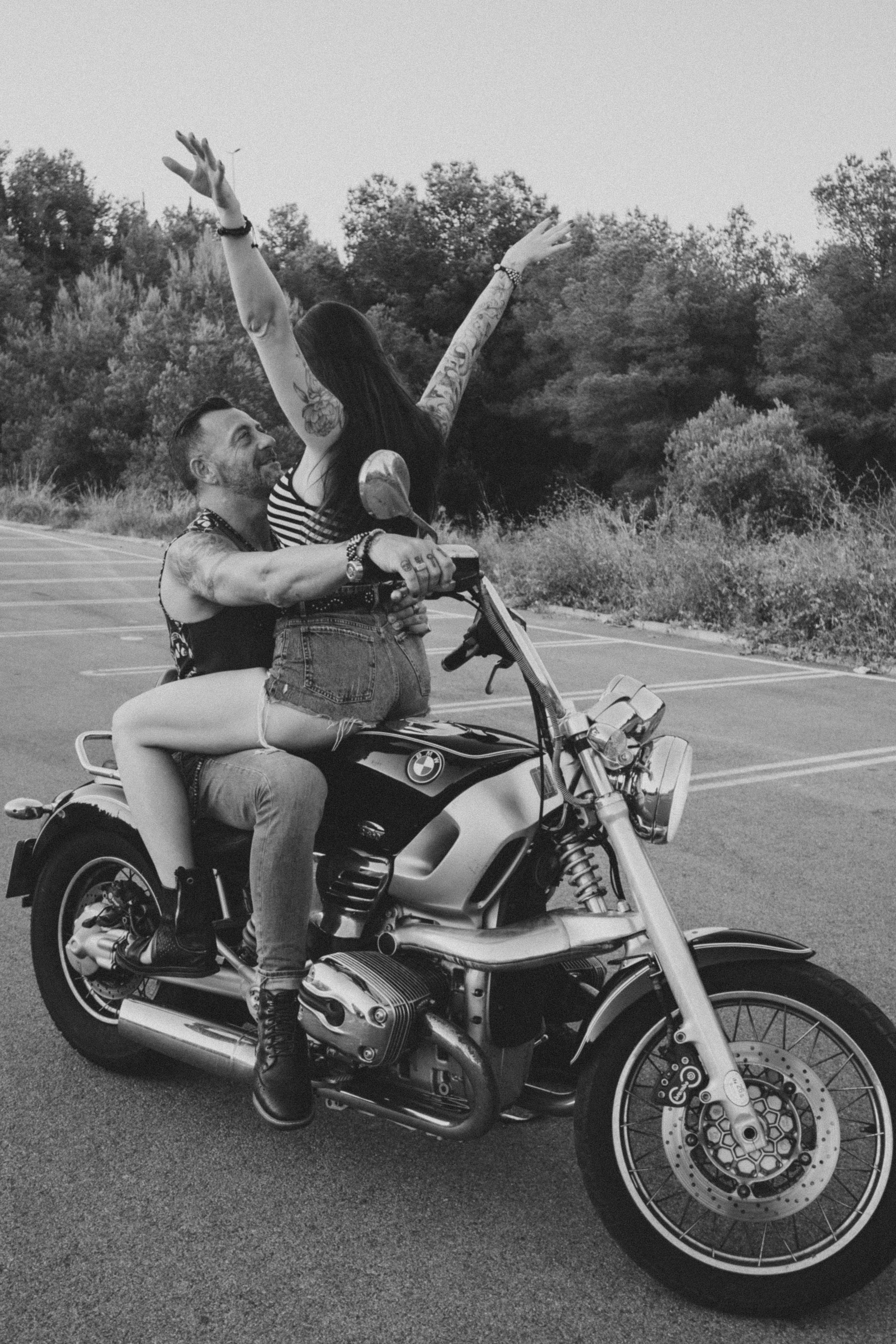 Фотосессия пары на мотоцикле. Профессиональная фотосъемка в Калафелле — Елена Медведева