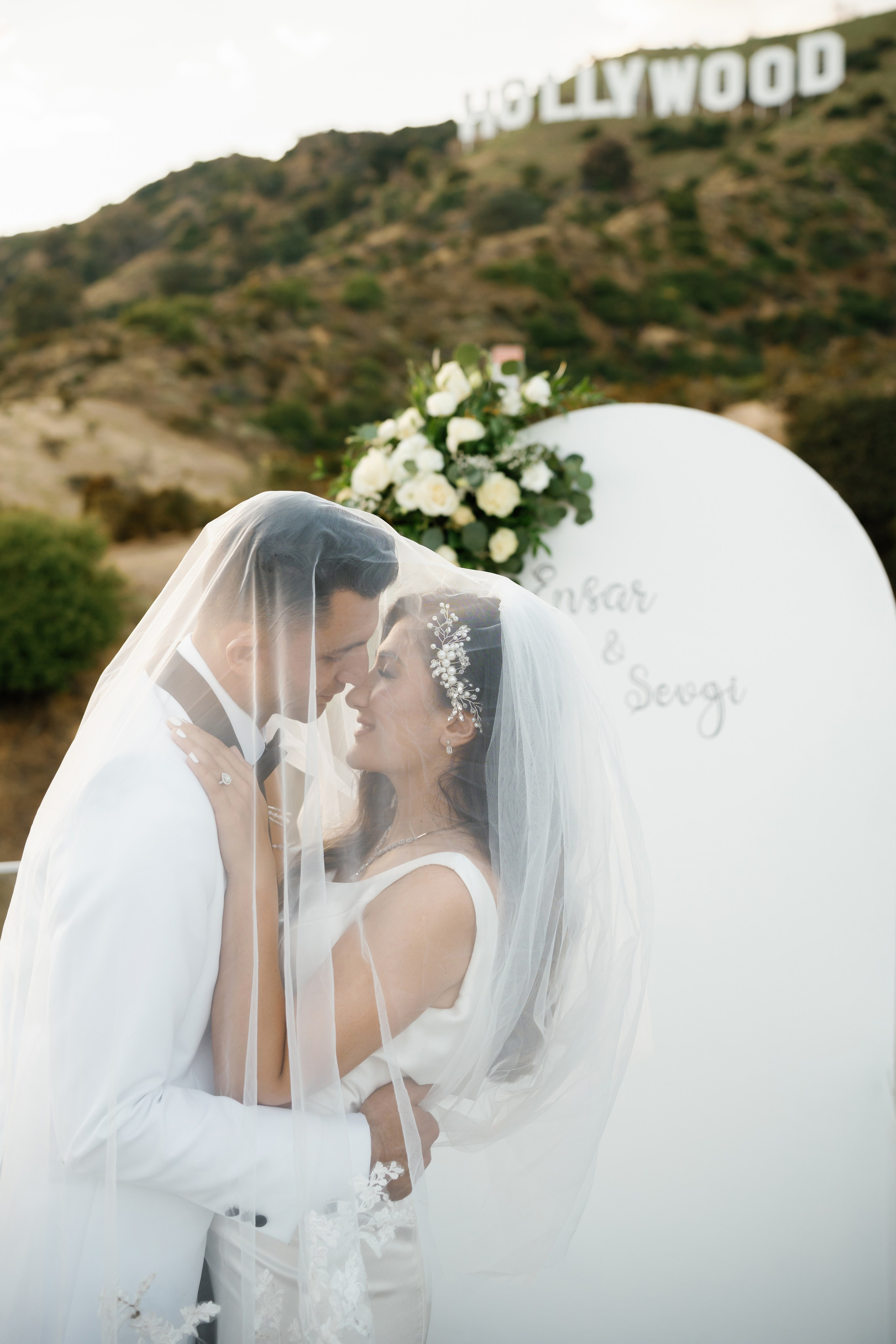 Wedding at the Hollywood Sign Venue, Los Angeles, California. Wedding Photography & Videography Team in California, Los Angeles, San Francisco, San Diego and Travel