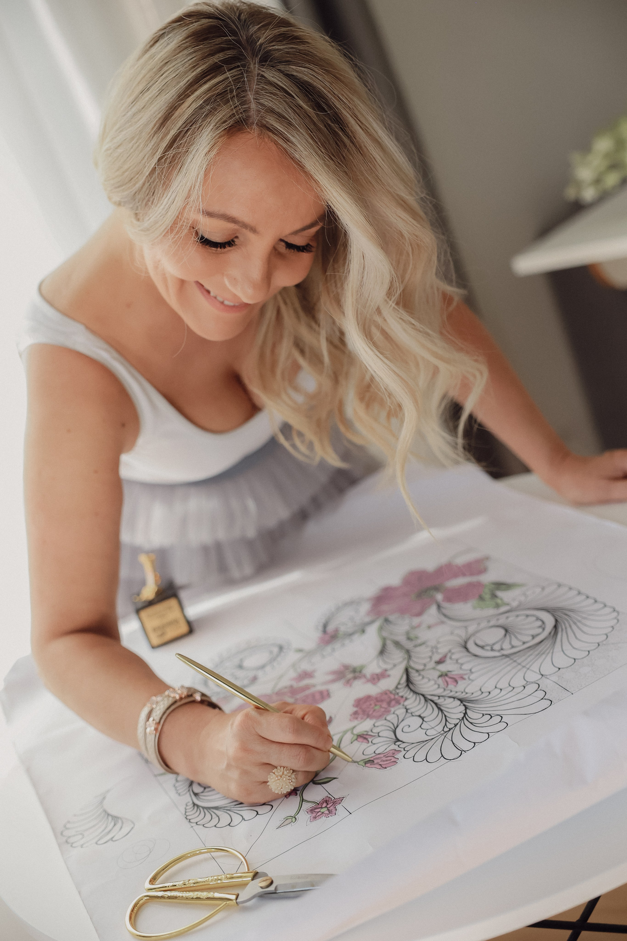 The Founder of the Sewing School. Photographer Marina Gargi