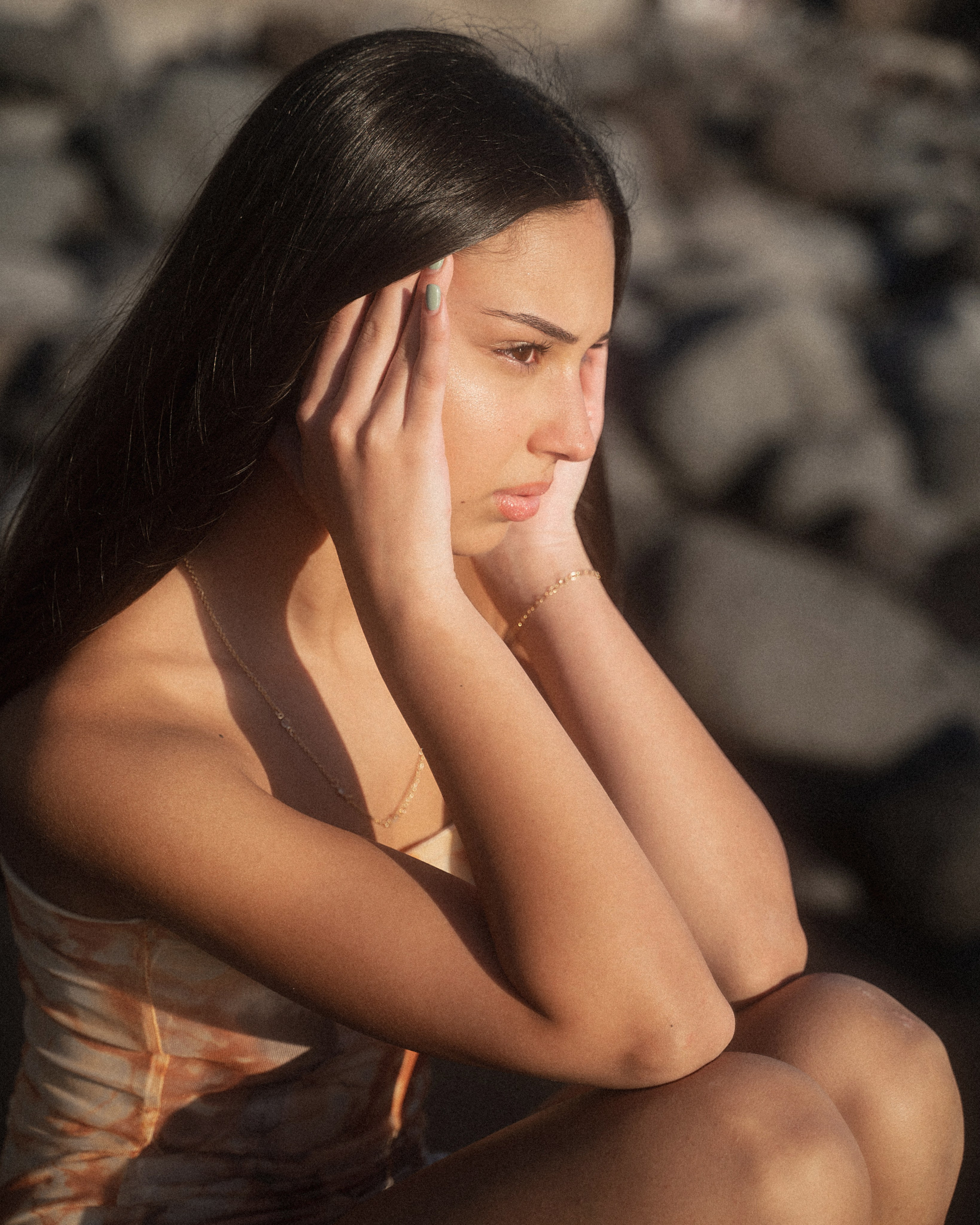 Sunset Portraits with Gabriella | Formosa Beach, Madeira Photography. Your photographer in Madeira