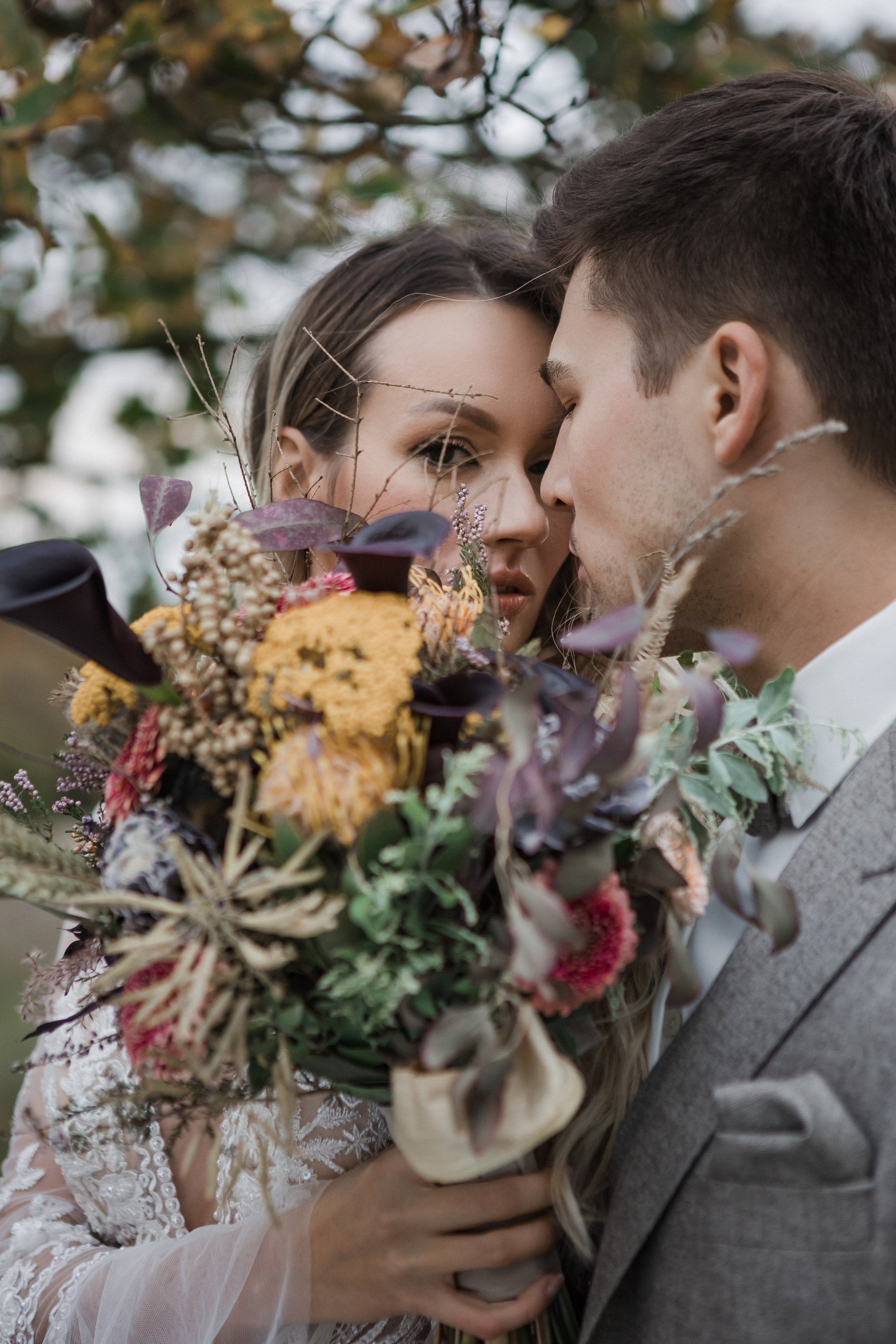 Осенняя свадьба на природе. Фотограф из Ганновера Анна Хорст