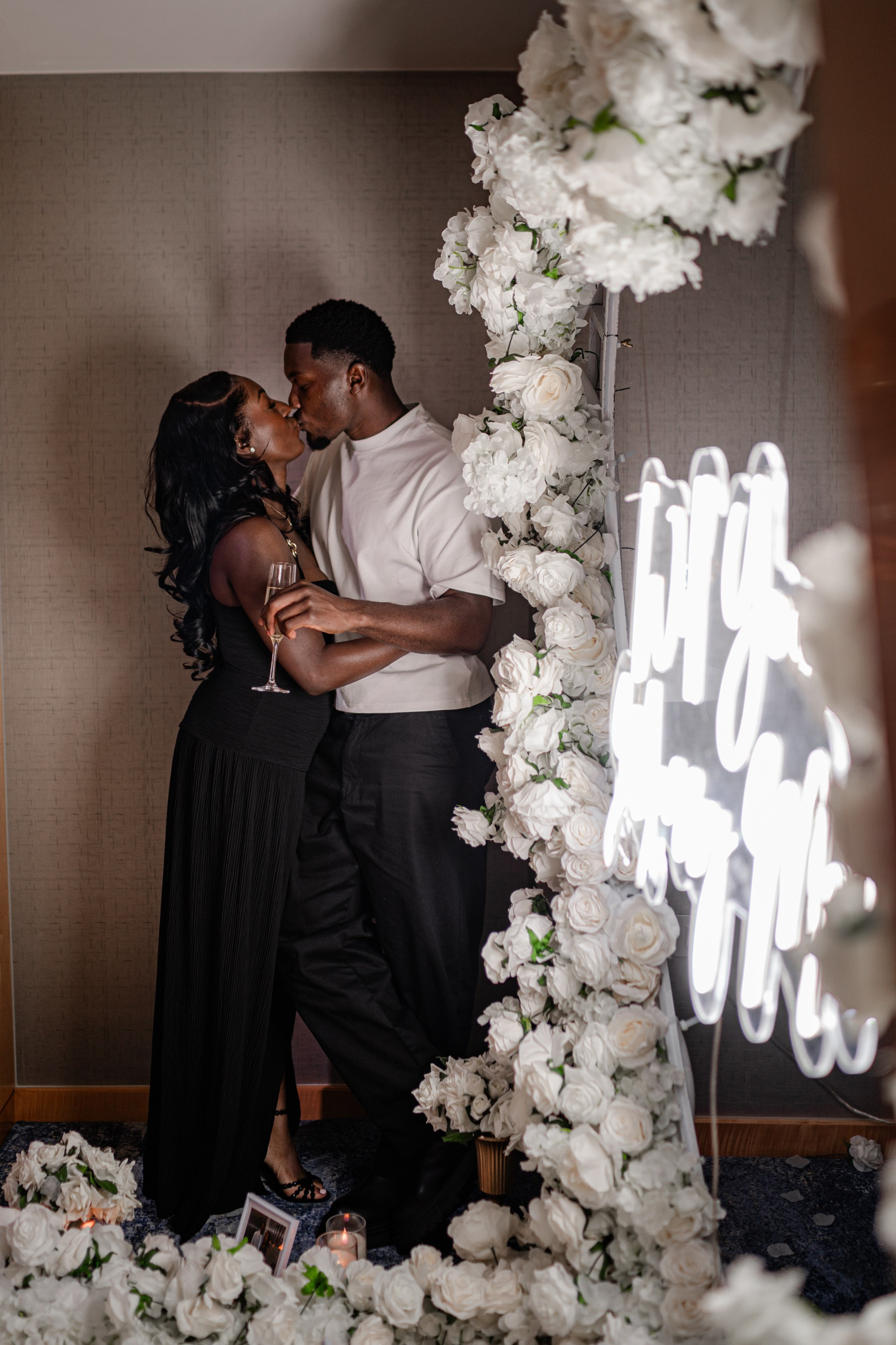 The proposal in The Shard. Tonya Kyrylenko photographer in London