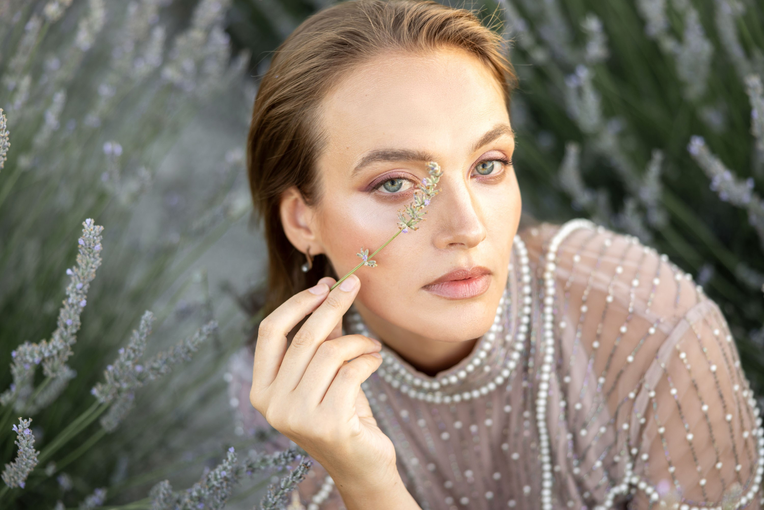 Photo session in lavender field. Julia Ganch I Fashion Wedding Photography I Cappadocia Turkey