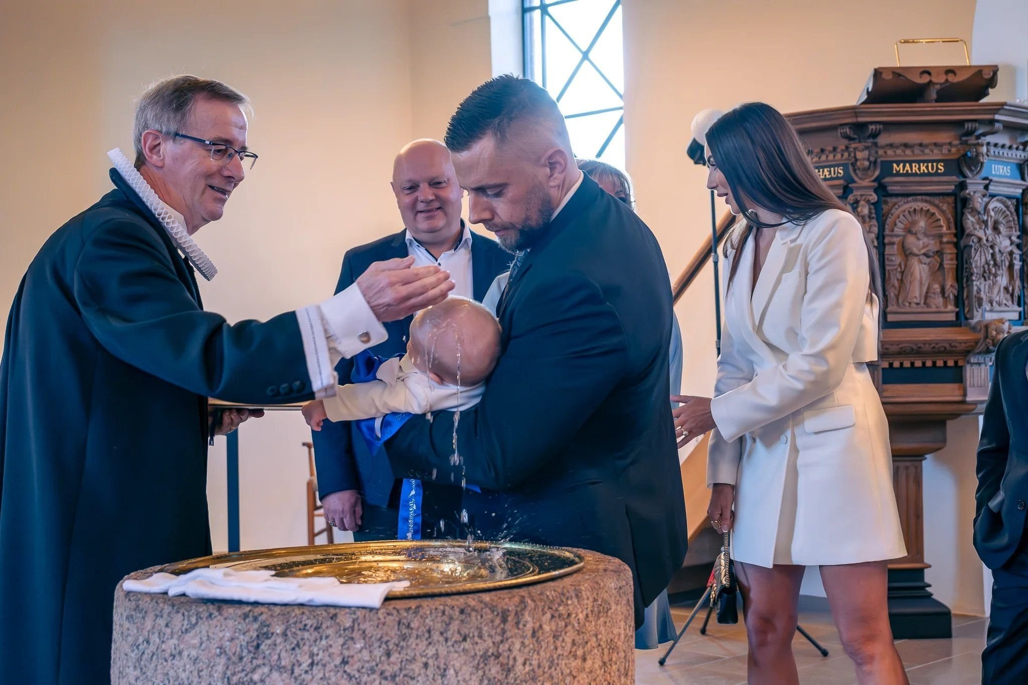 Milas' baptism — Tarm Church. AlexEvents | Wedding and Baptism Photographer & Videographer in Denmark and Germany