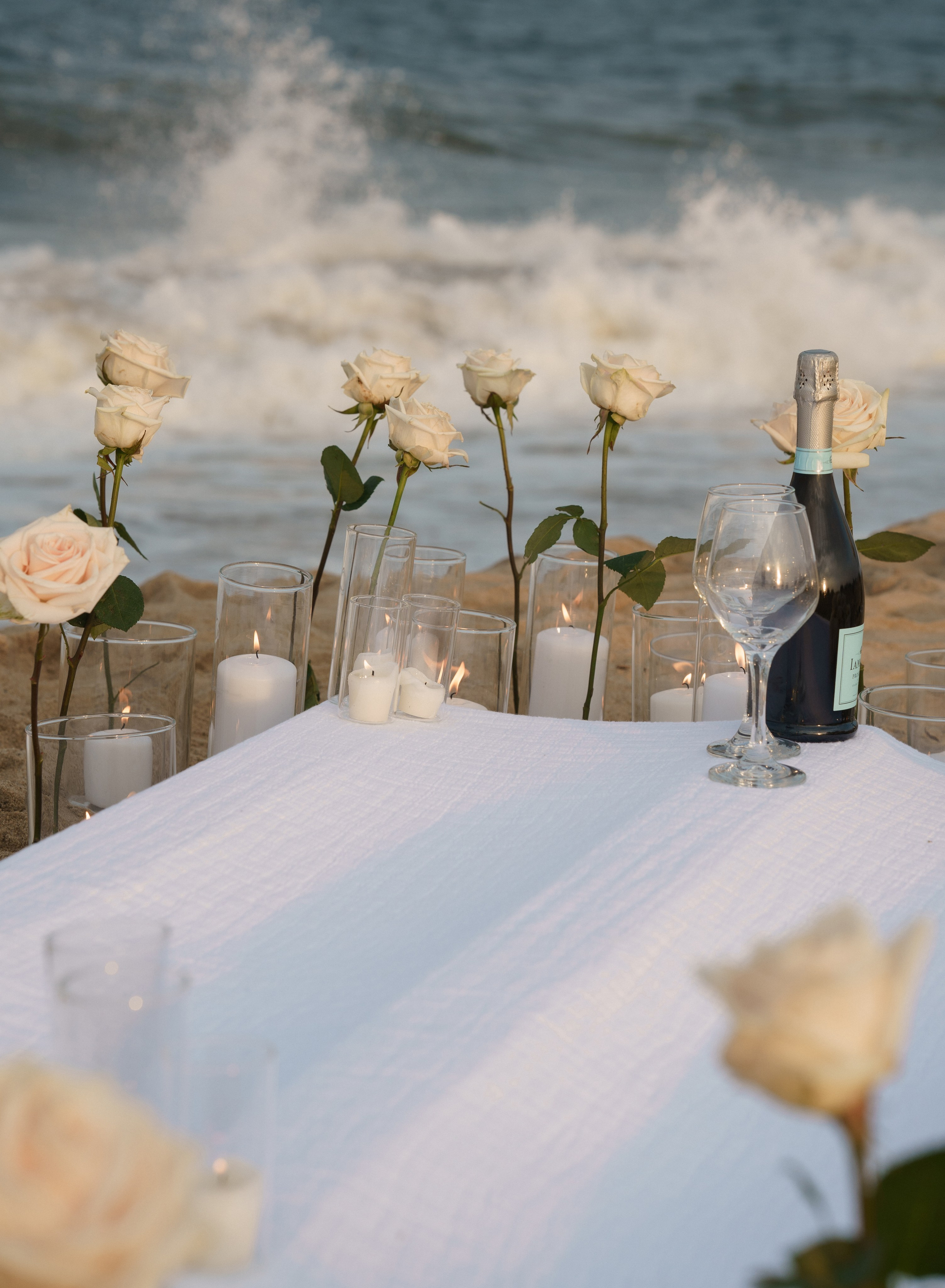 Beach engagement. New York + travel photographer