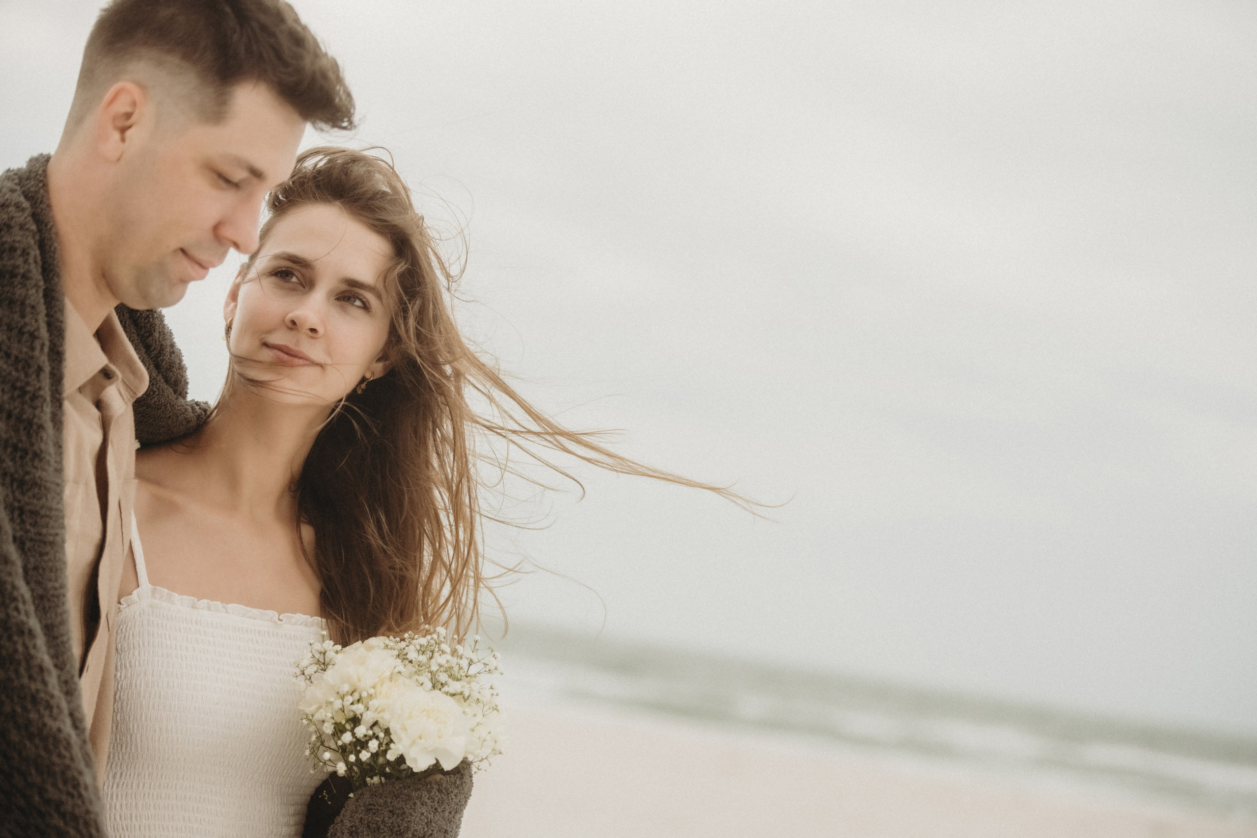Engagement photoshoot on the Lido Beach/Siesta Beach  Florida