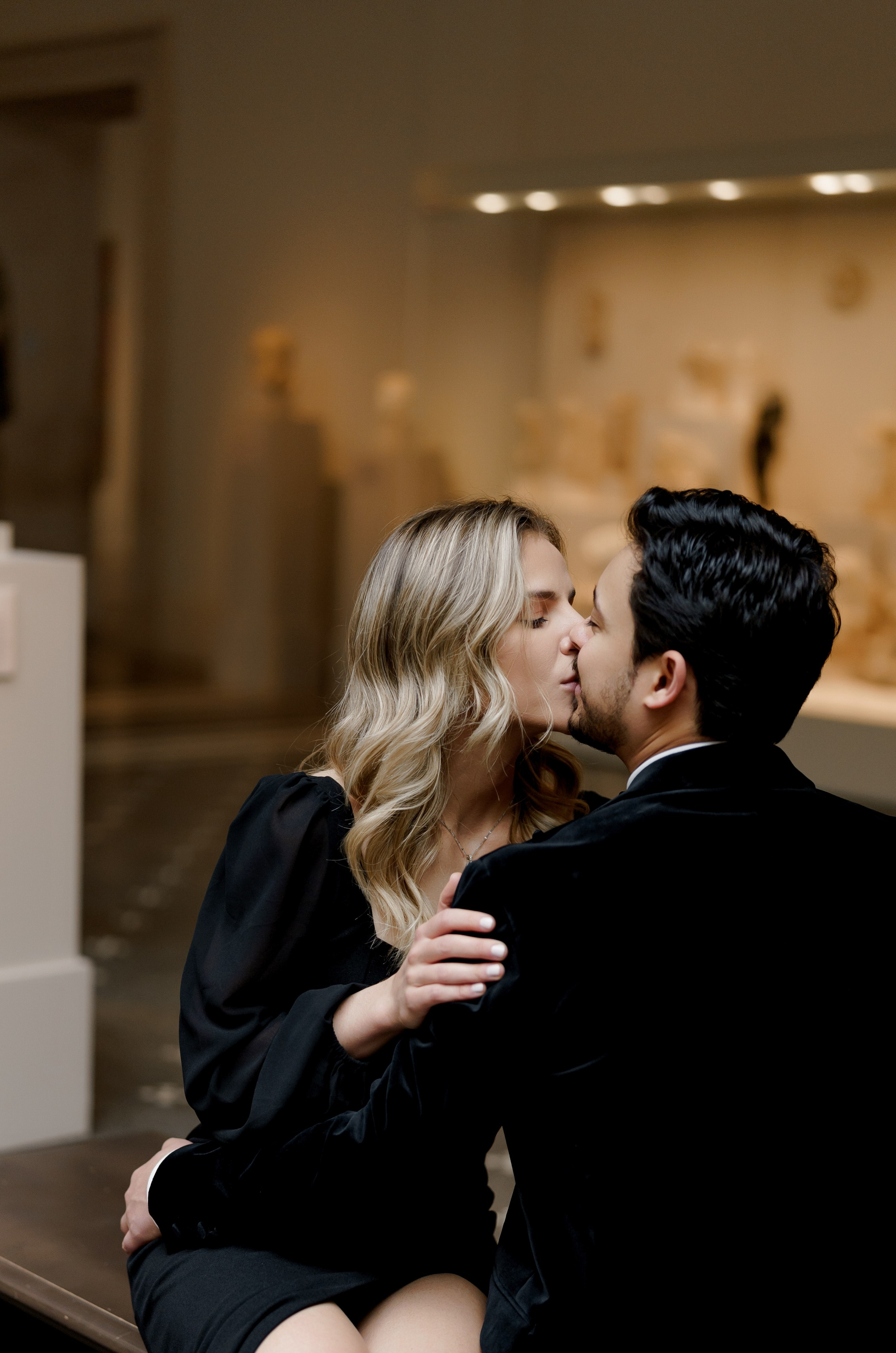 Caroline and Brendan’s Museum MET and Library Engagement Shoot. Wedding photographer and videographer New York | New Jersey
