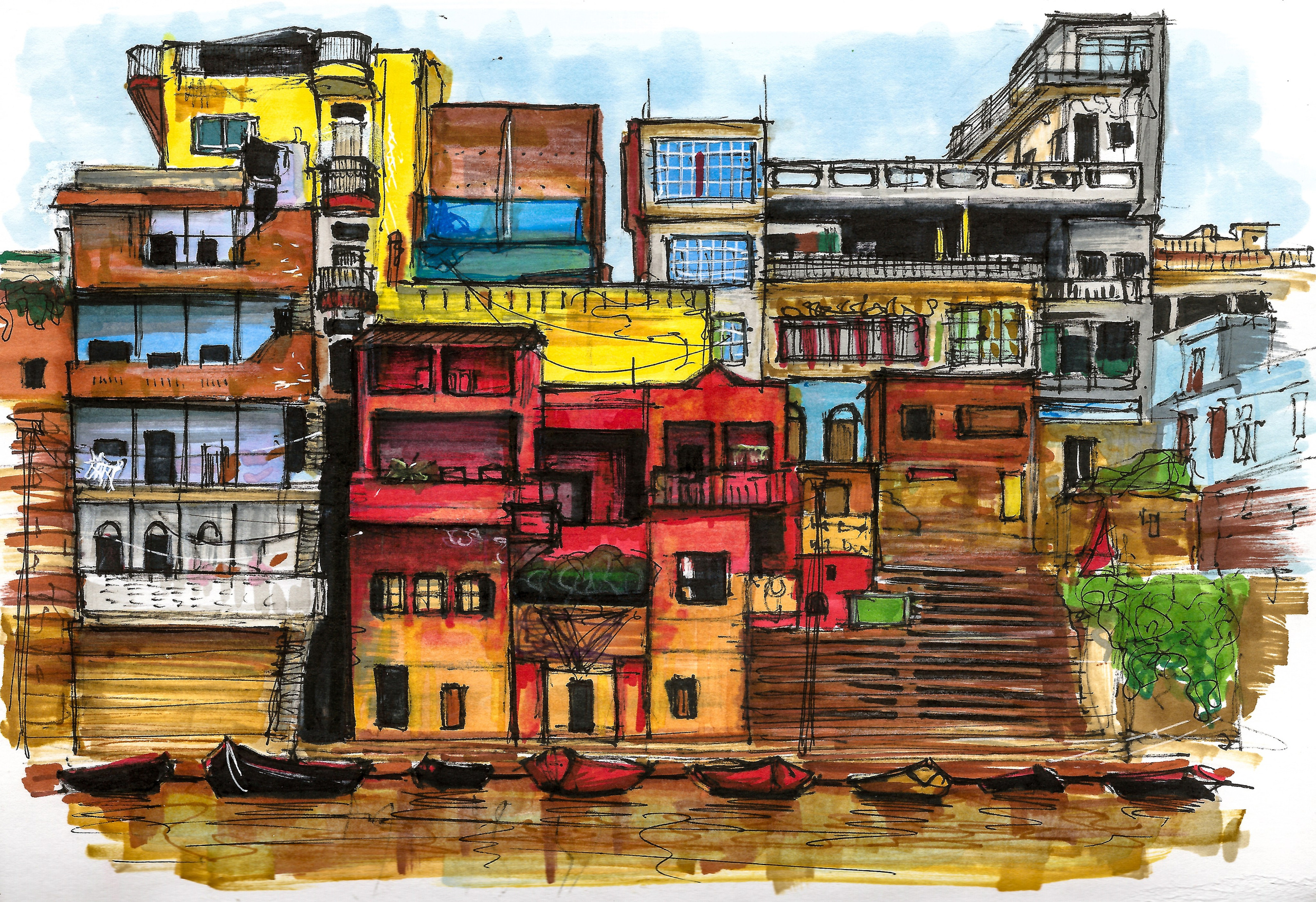 Urban views. Angelina Sorokopud. Artist in Strasbourg