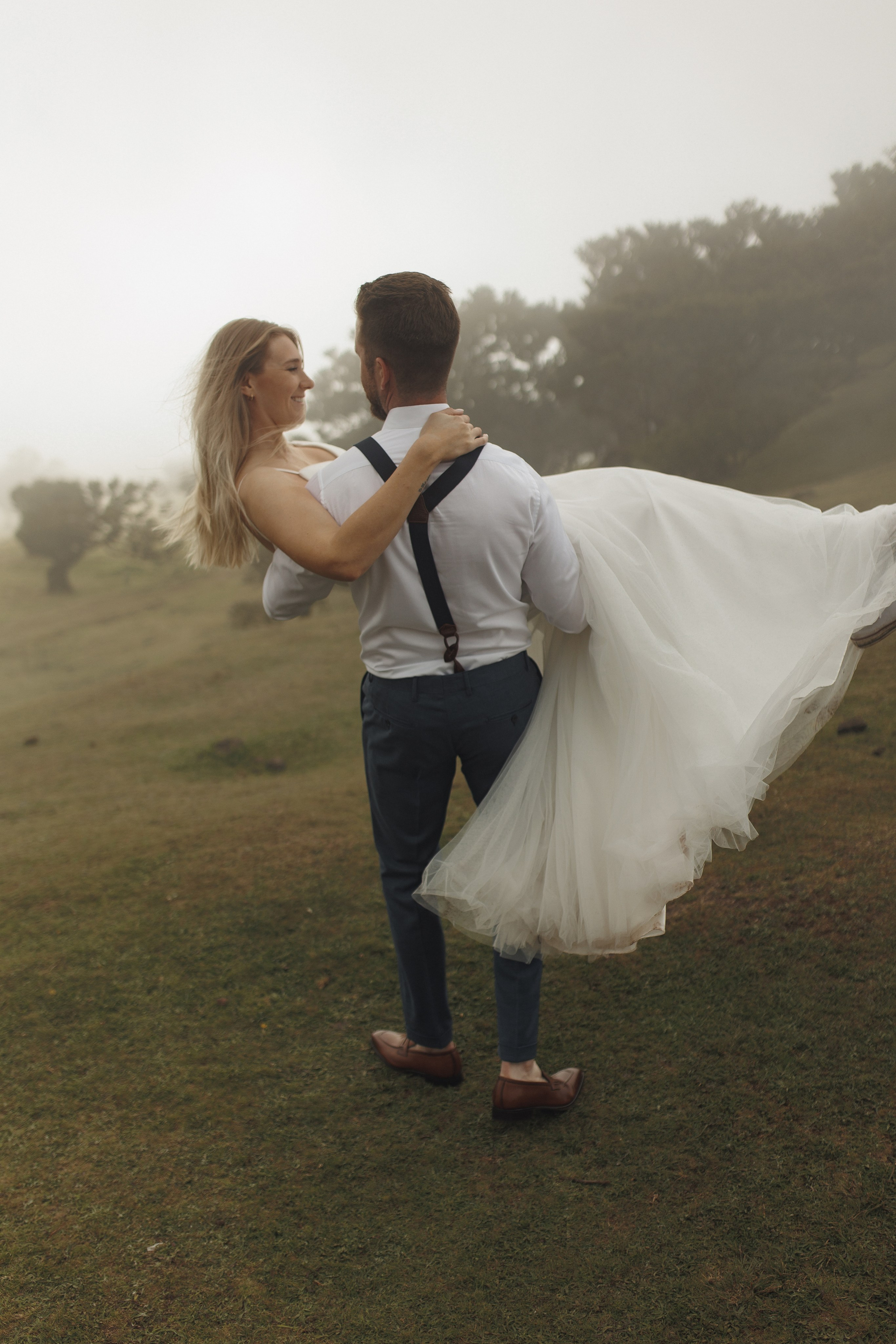 Mystical atmosphere of Fanal Forest for Madeira elopement ceremony
