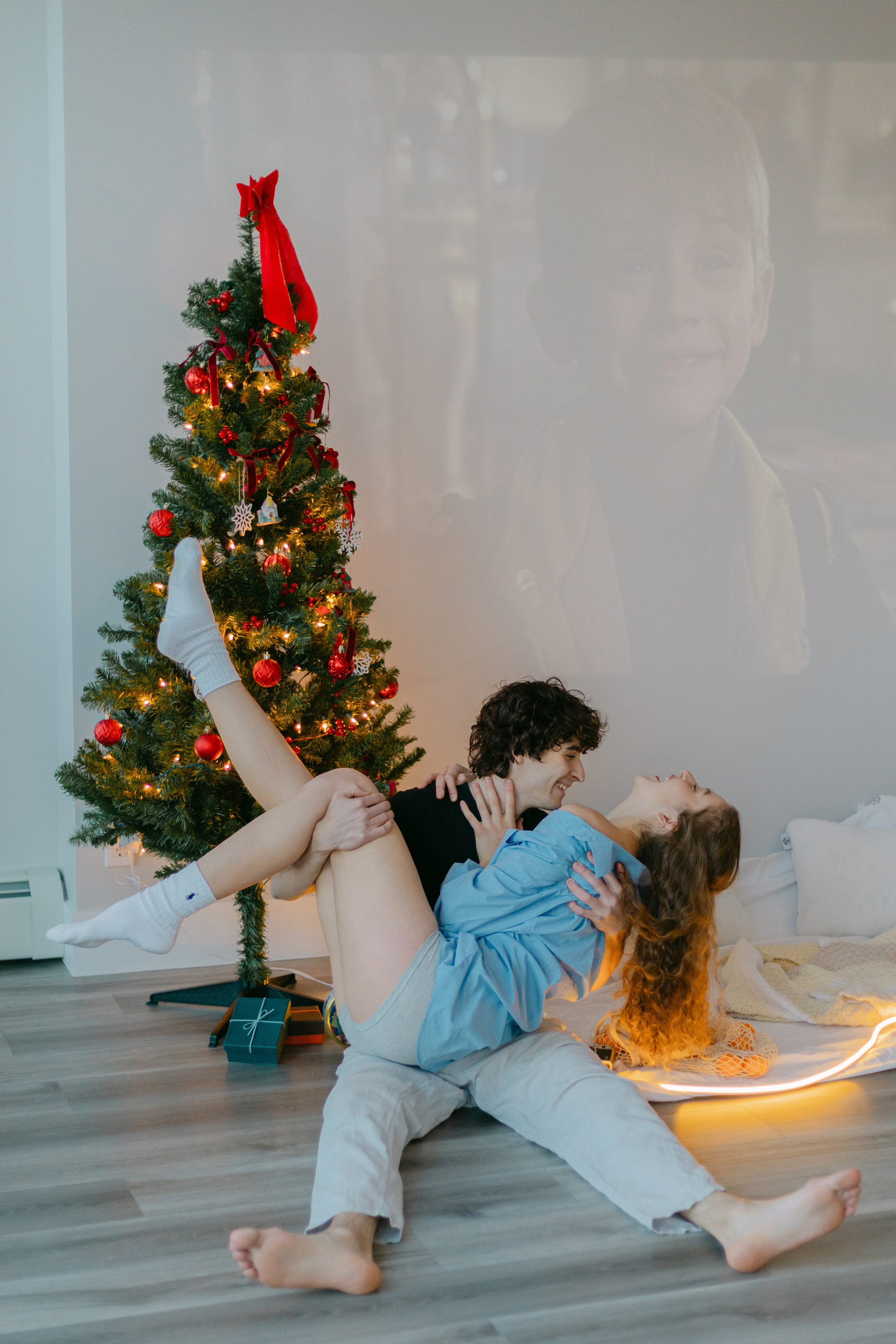 Christmas magic together. Home