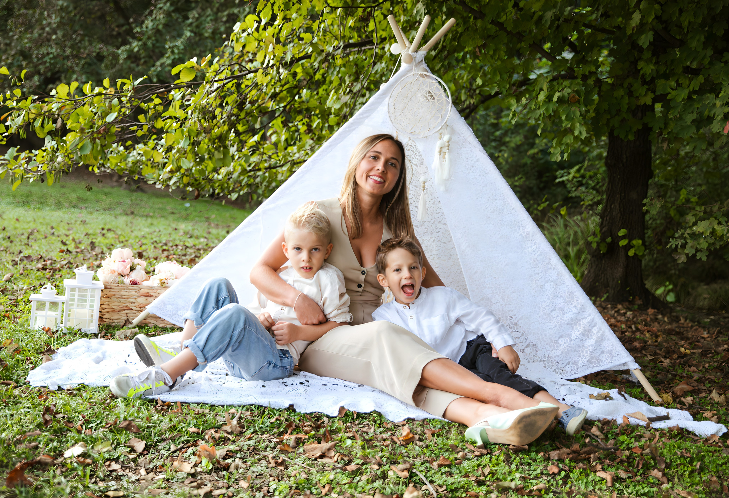 Maggie e la sua bellissima famiglia. Luci e Capricci Photography