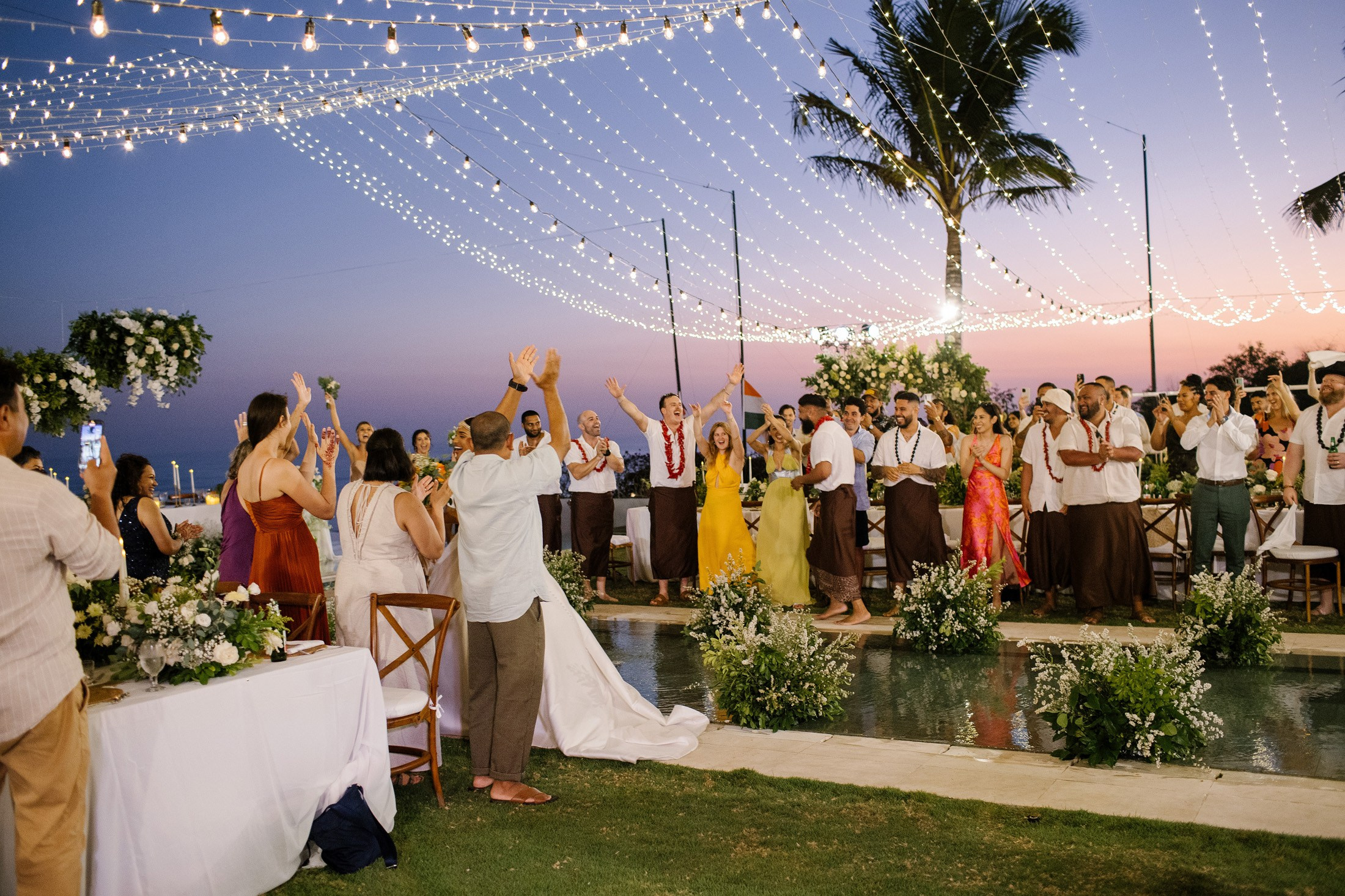 Big funny wedding with guests in paradise Bali island. Get.it.feel — Aesthetic Photography and Videography