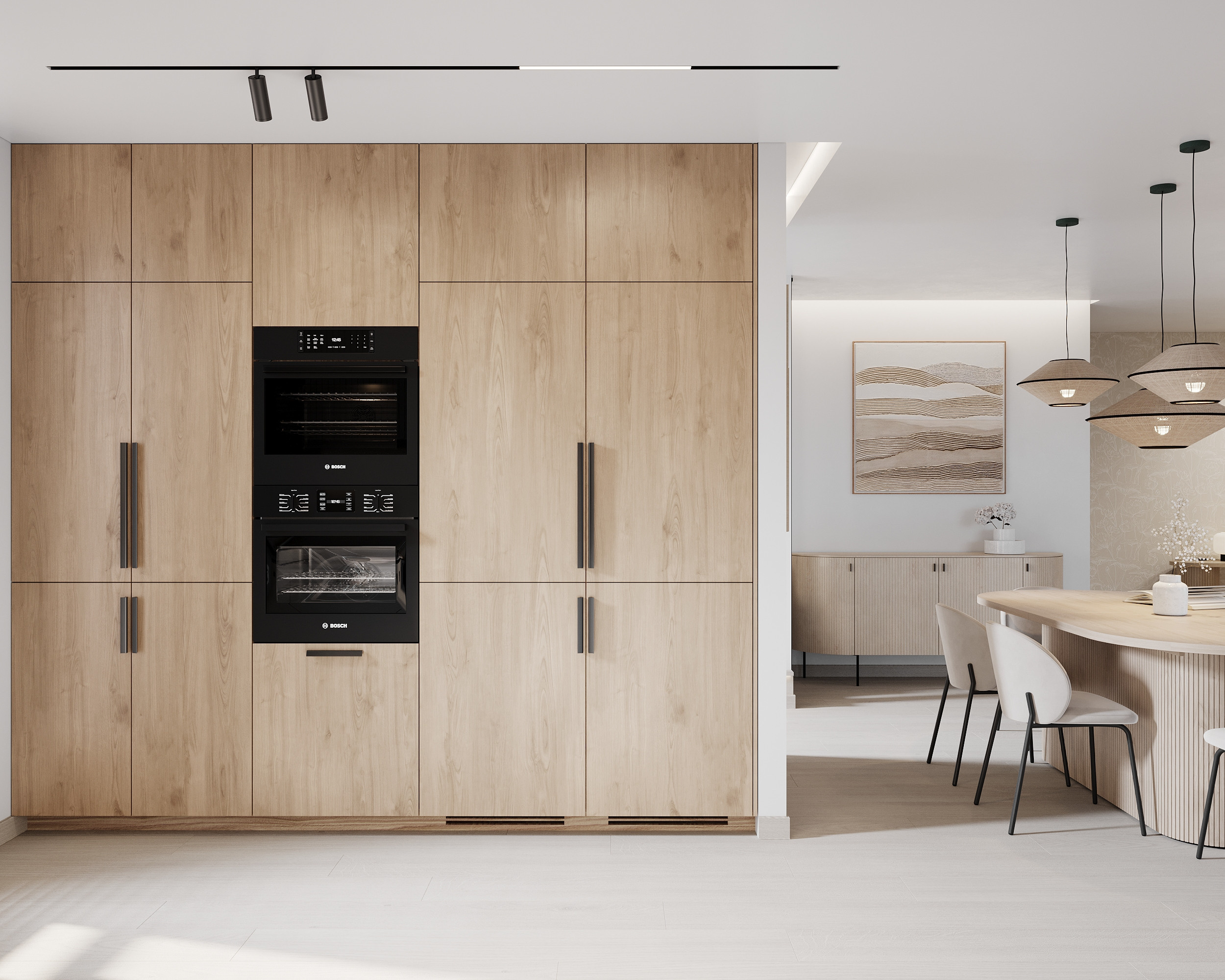 Modernism with Japandi Vibes. Simple Archs — high quality visualizations for your interior projects