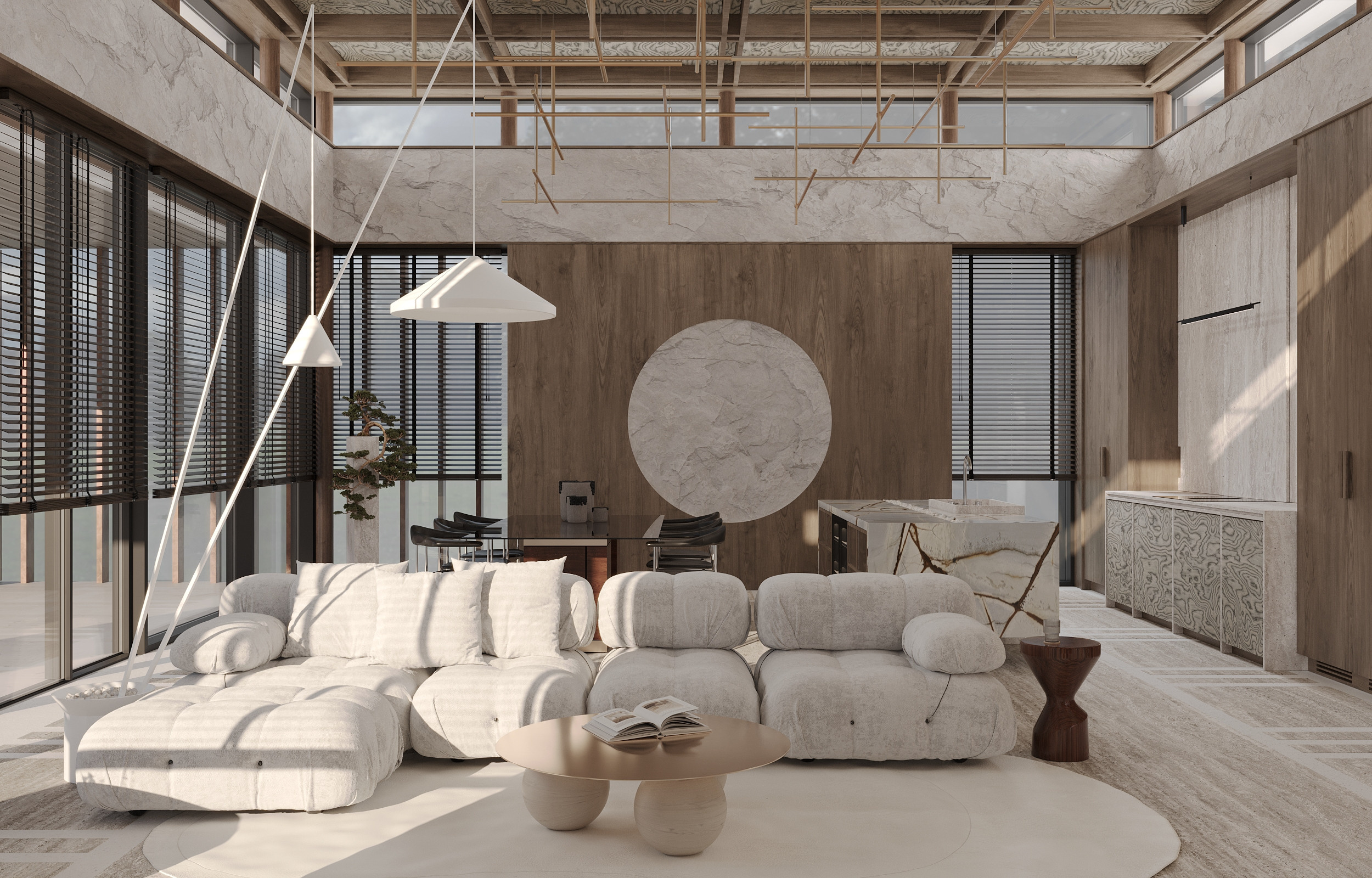 Wooden Oasis. Simple Archs — high quality visualizations for your interior projects