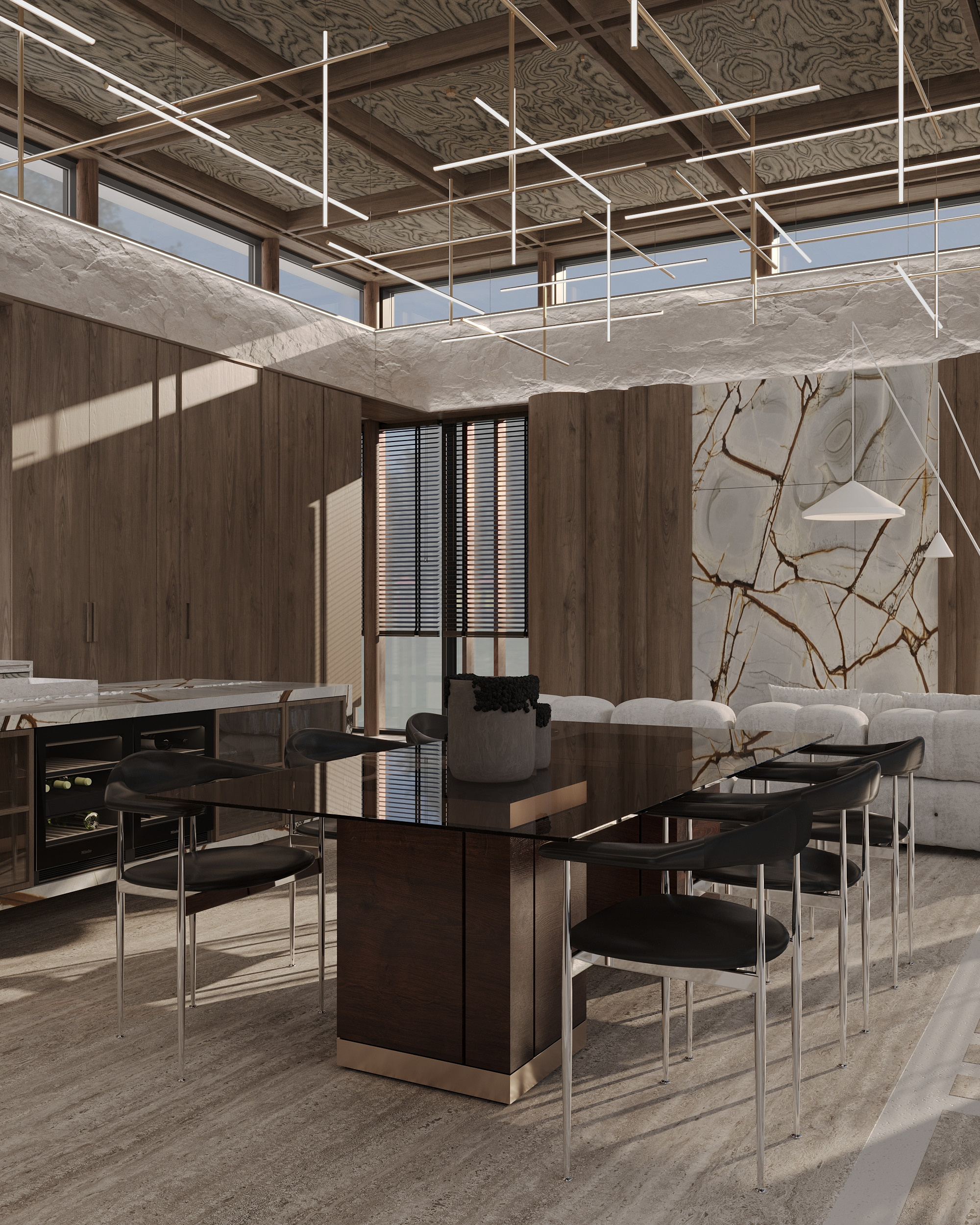 Wooden Oasis. Simple Archs — high quality visualizations for your interior projects