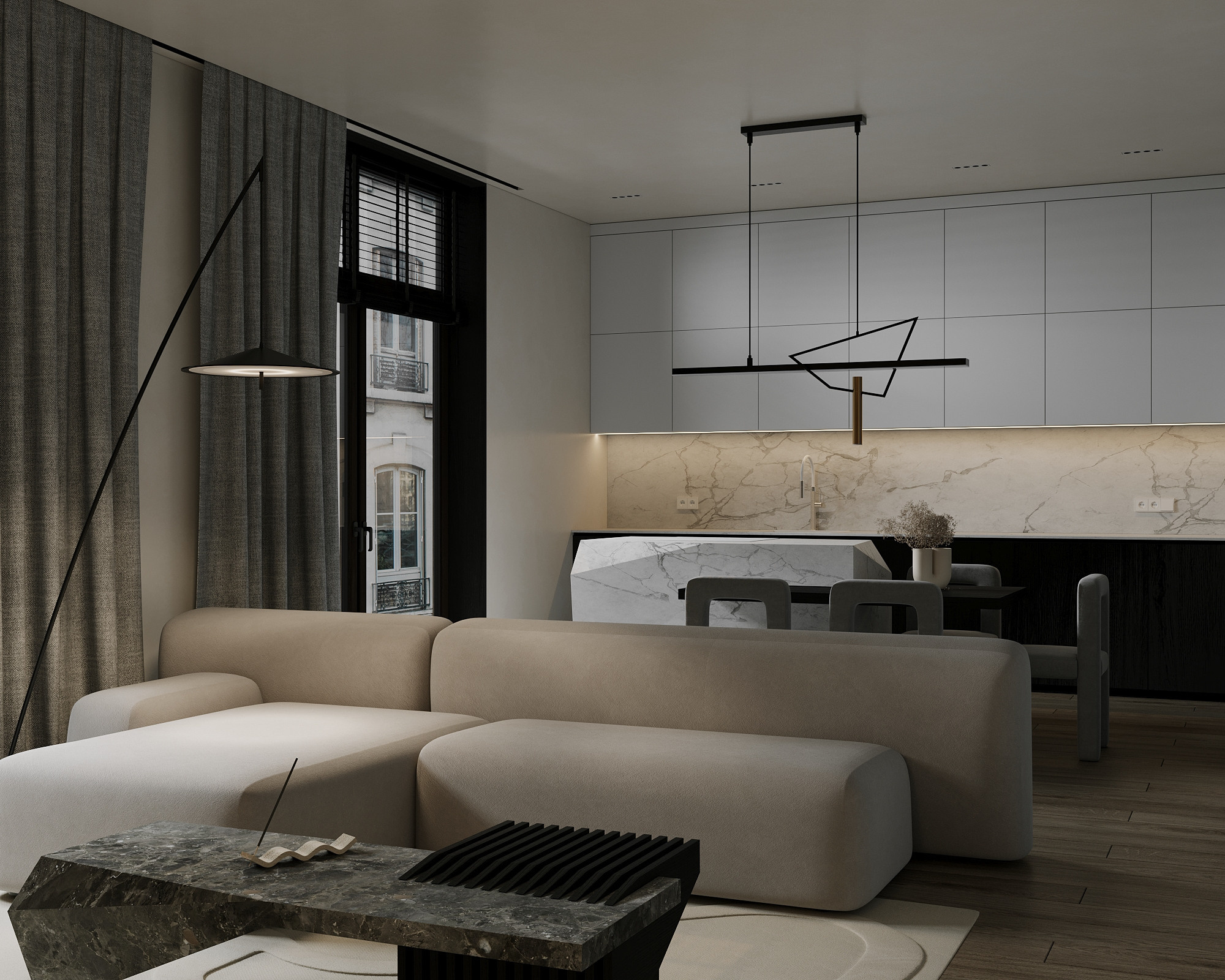 Marble. Simple Archs — high quality visualizations for your interior projects