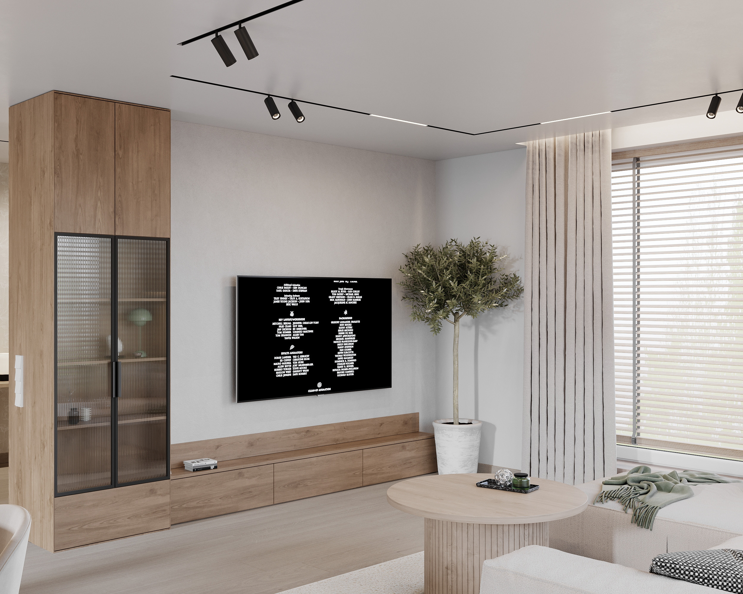 Modernism with Japandi Vibes. Simple Archs — high quality visualizations for your interior projects