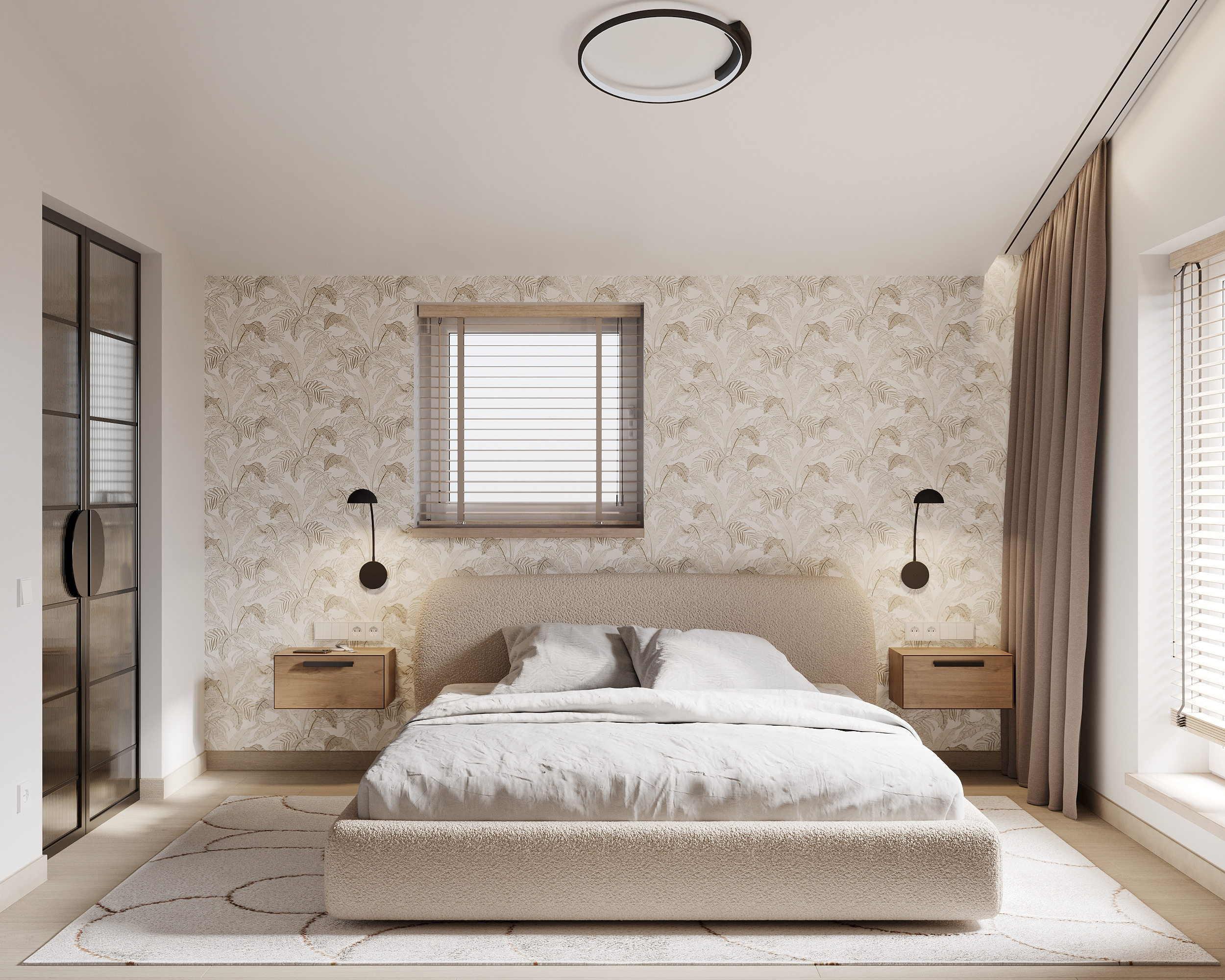 Modernism with Japandi Vibes. Simple Archs — high quality visualizations for your interior projects