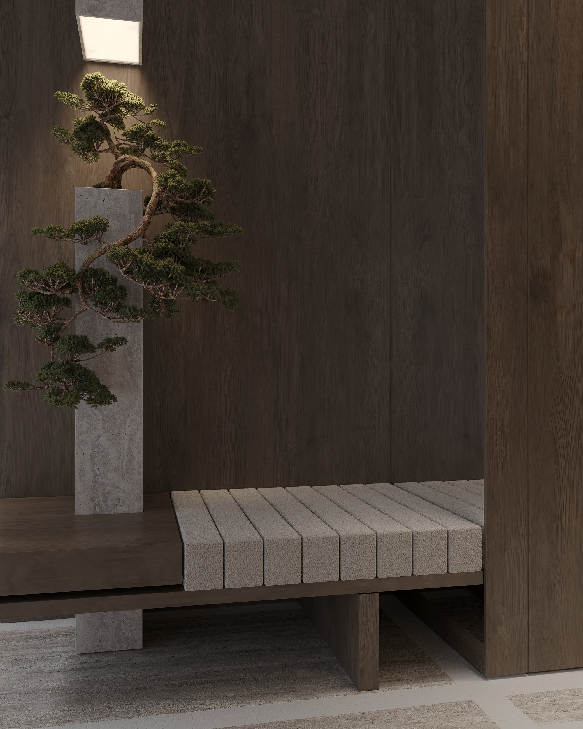 Wooden Oasis. Simple Archs — high quality visualizations for your interior projects