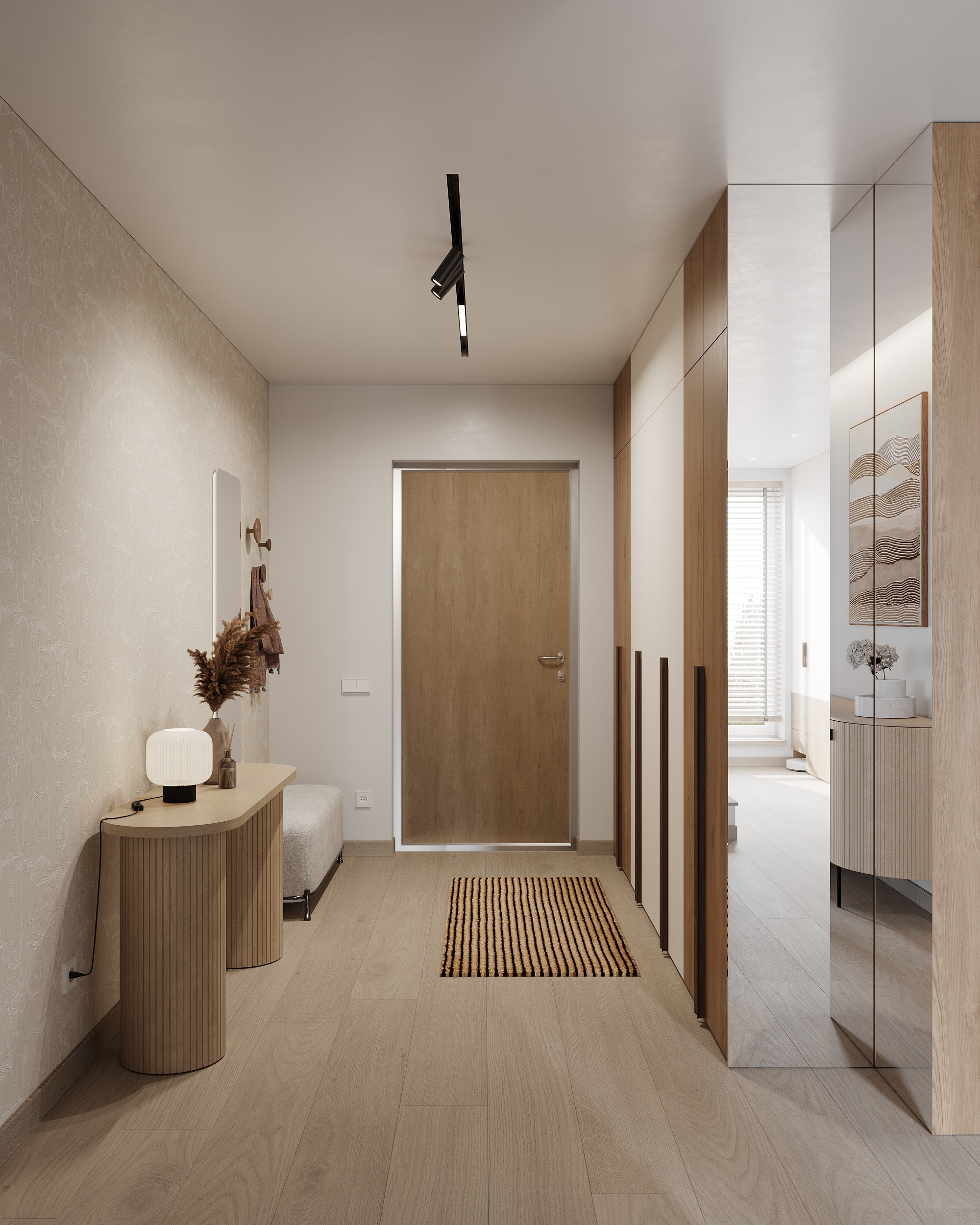 Modernism with Japandi Vibes. Simple Archs — high quality visualizations for your interior projects